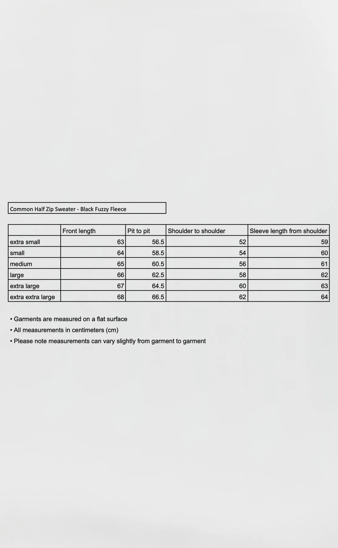 Common Half Zip Sweater