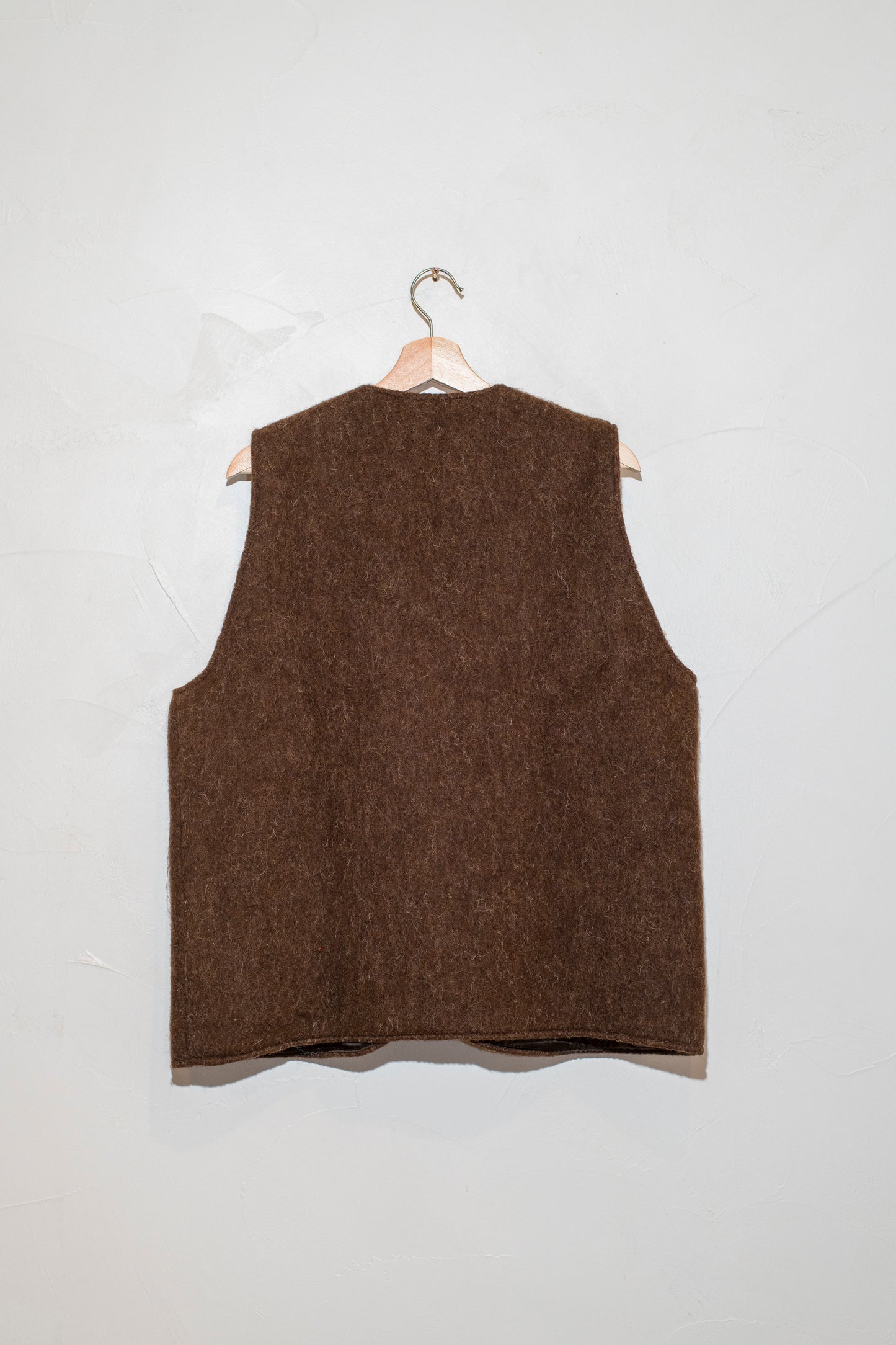 River Vest - Portuguese long hair wool zip