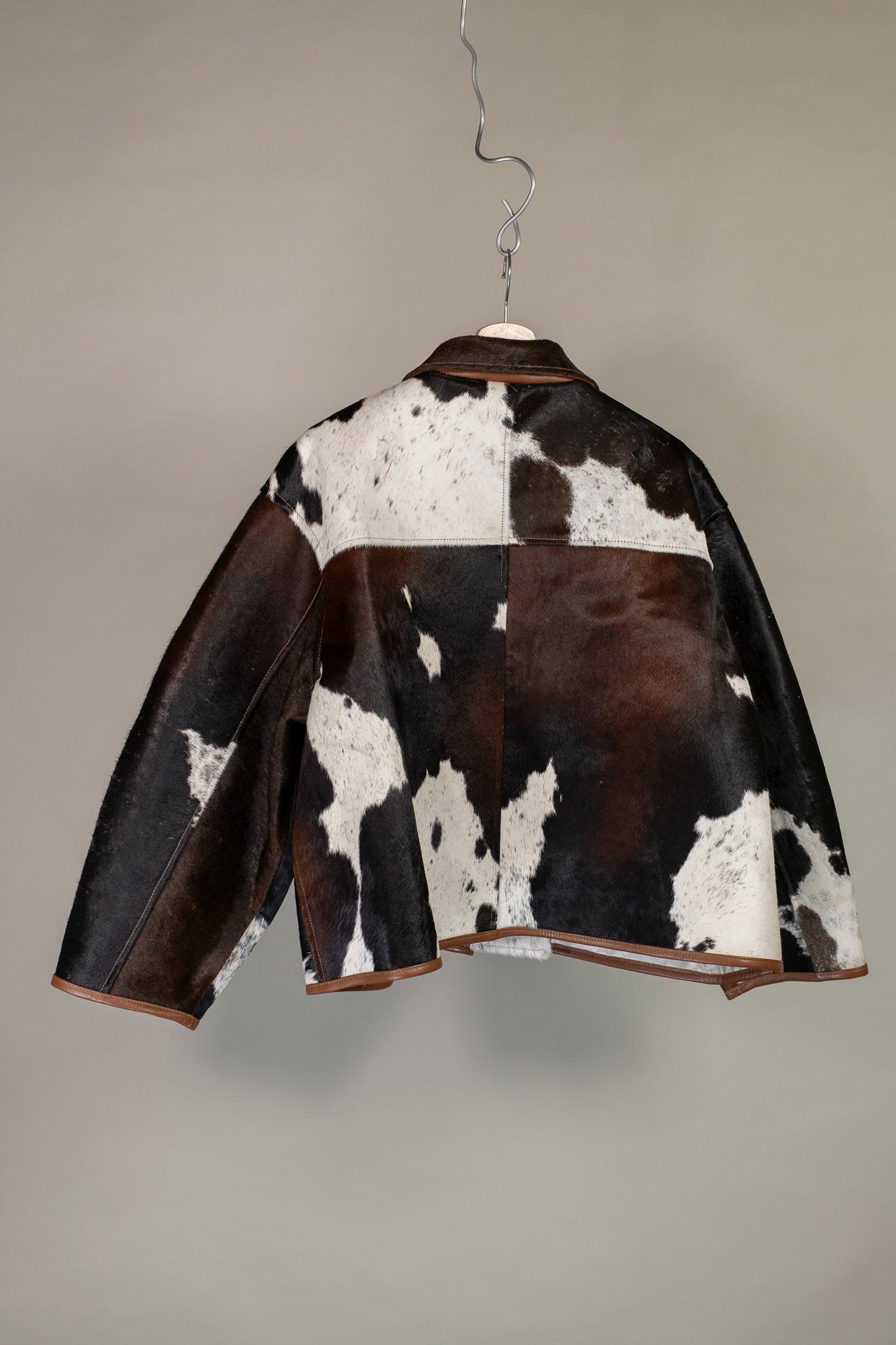 flying jacket - leather hair on