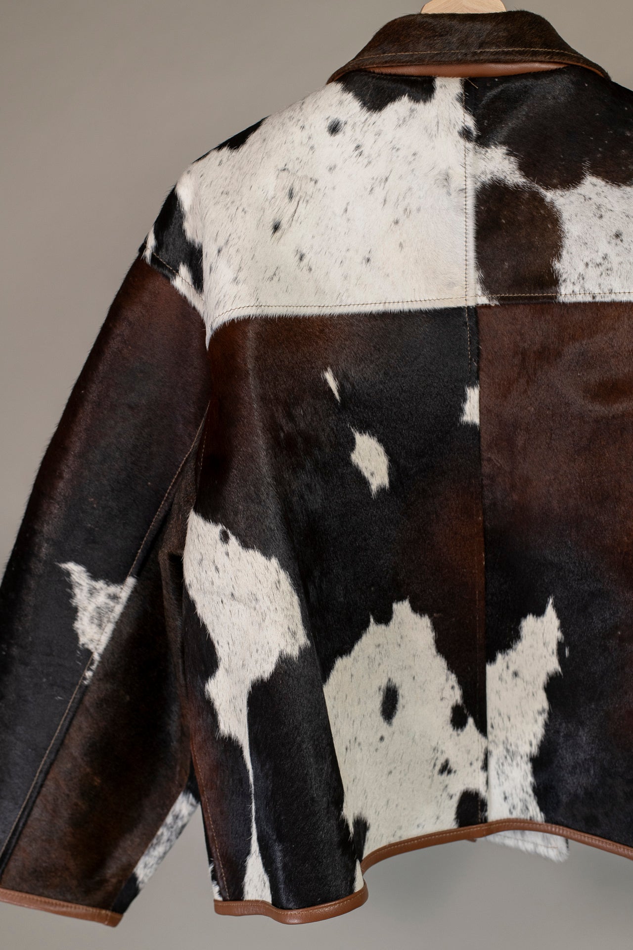 flying jacket - leather hair on
