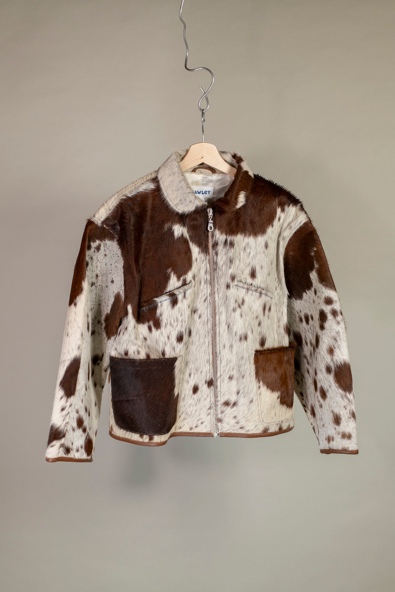 flying jacket - leather hair on