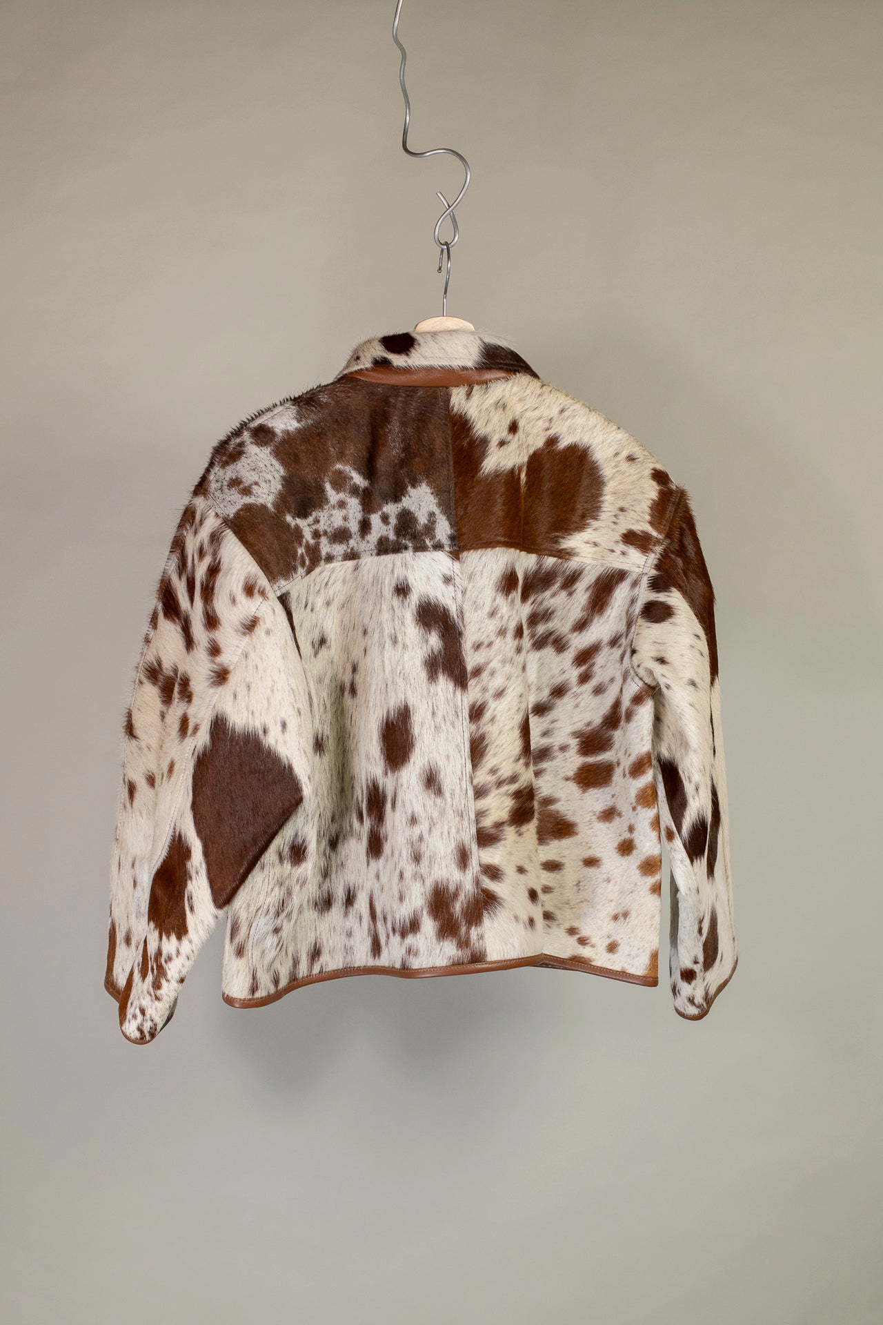 flying jacket - leather hair on