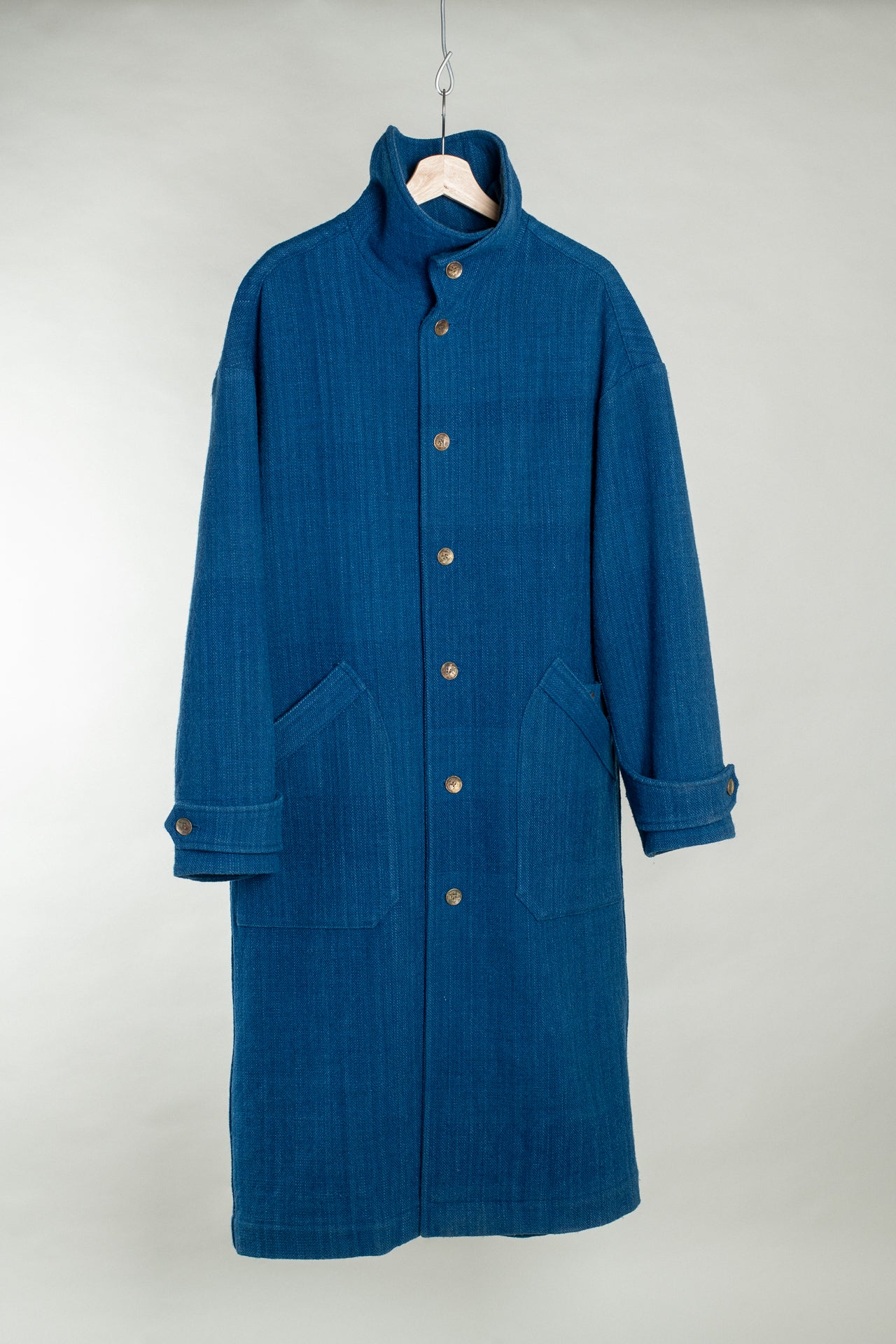 High Neck Coat - Ontario Wool – grays