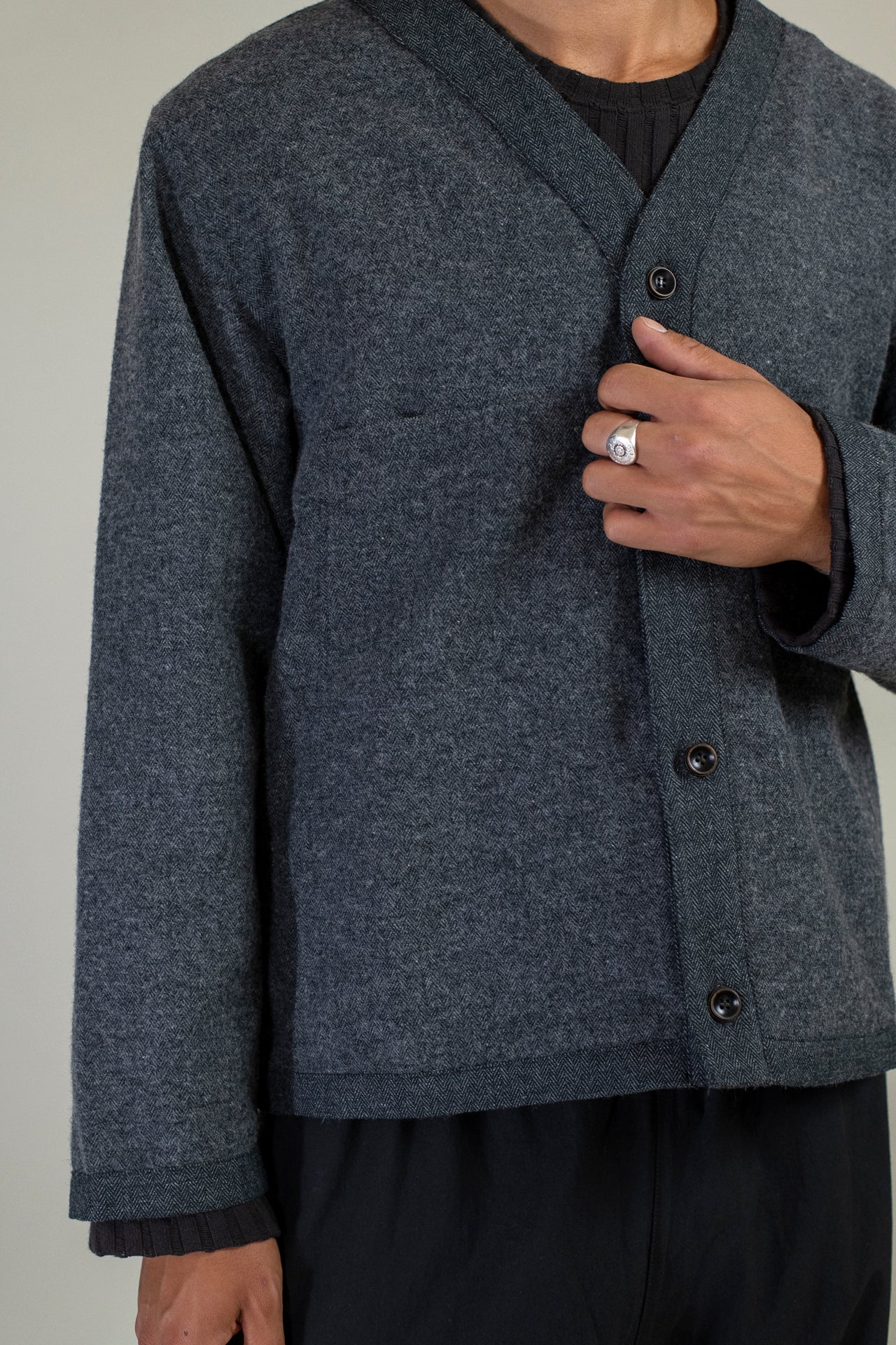 V-Neck Utility Cardigan