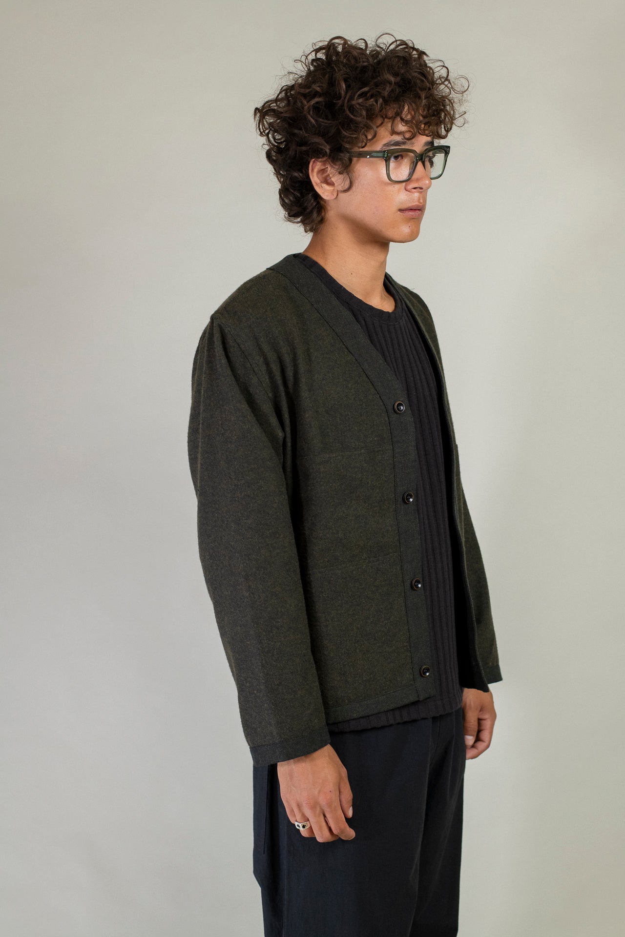 V-Neck Utility Cardigan