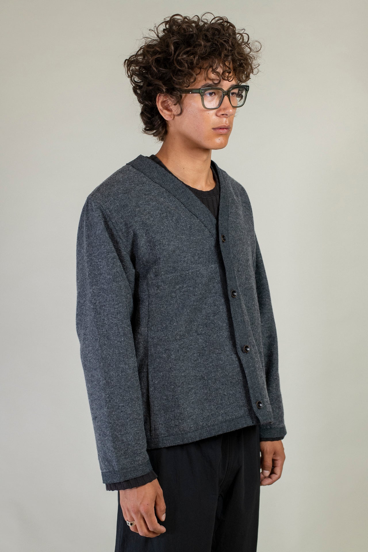 V-Neck Utility Cardigan