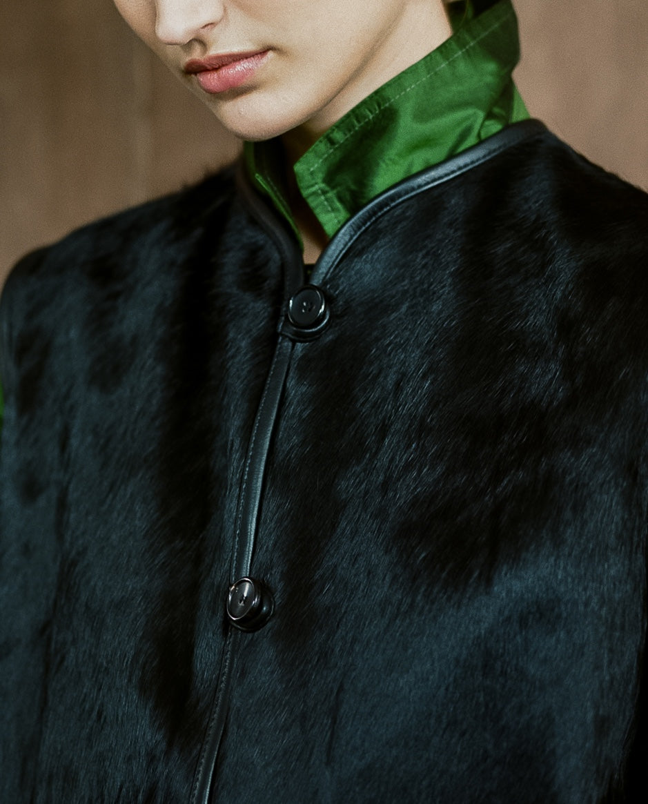 Ella Vest - Hair On Leather Hide