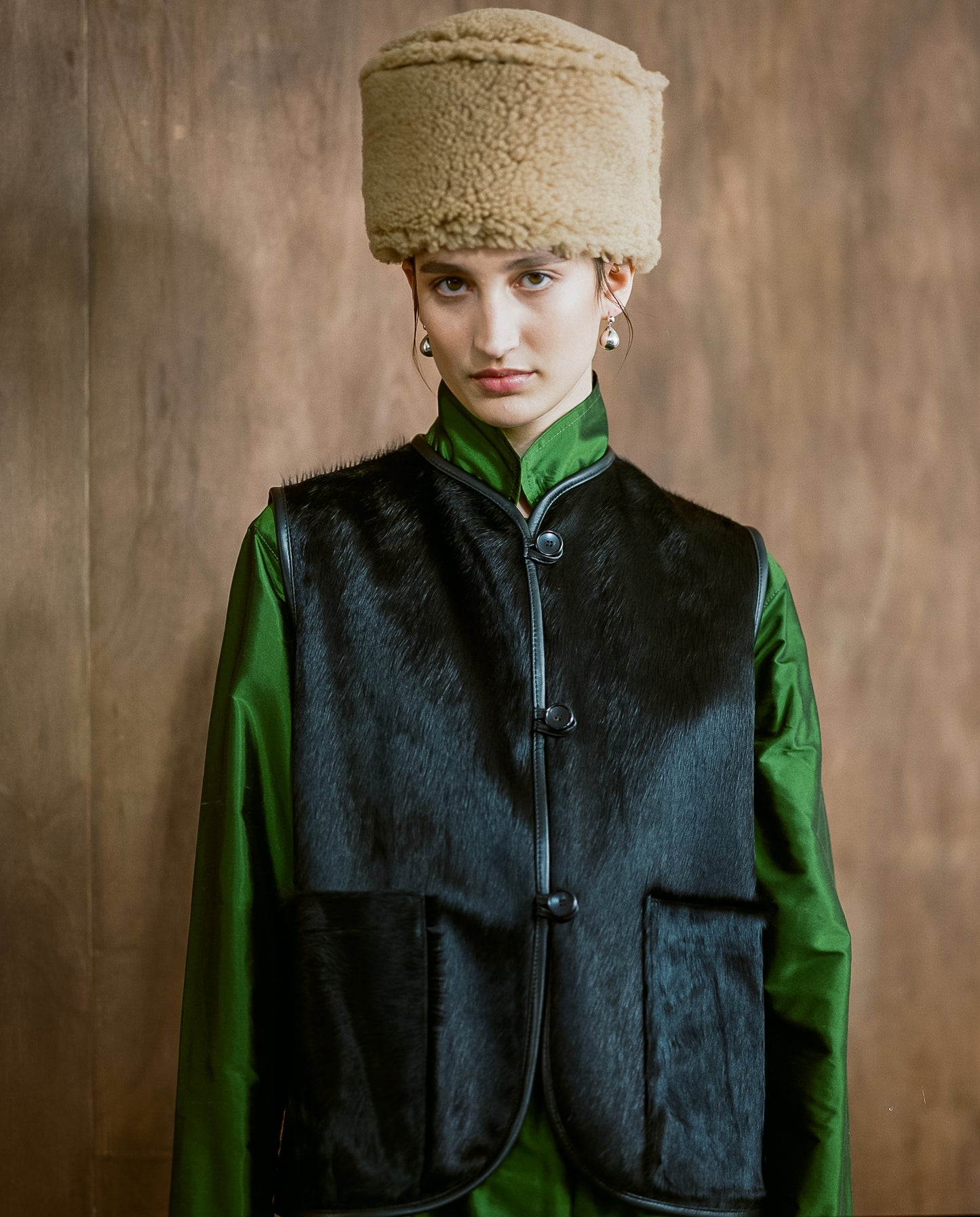 Ella Vest - Hair On Leather Hide