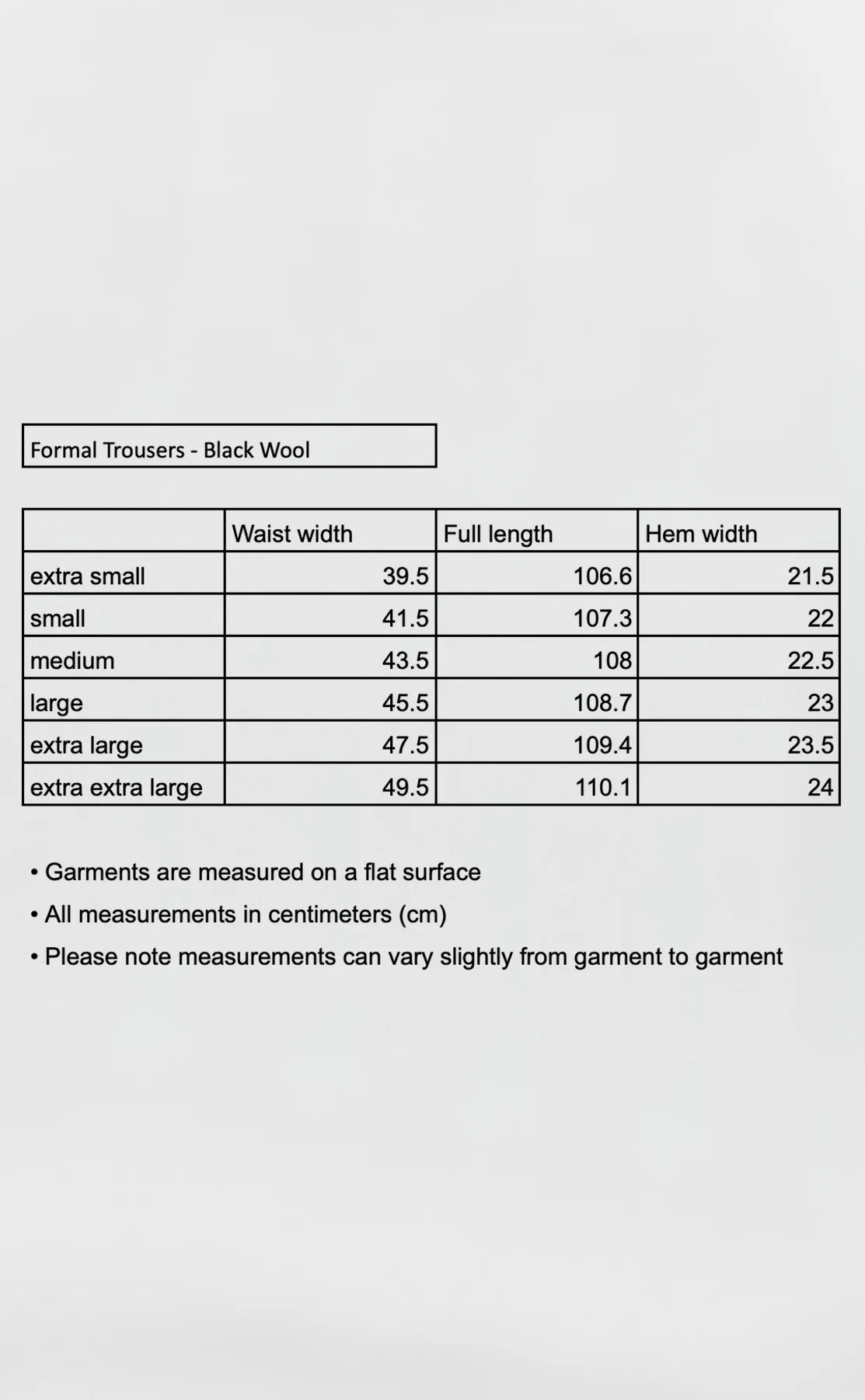 Formal Trousers