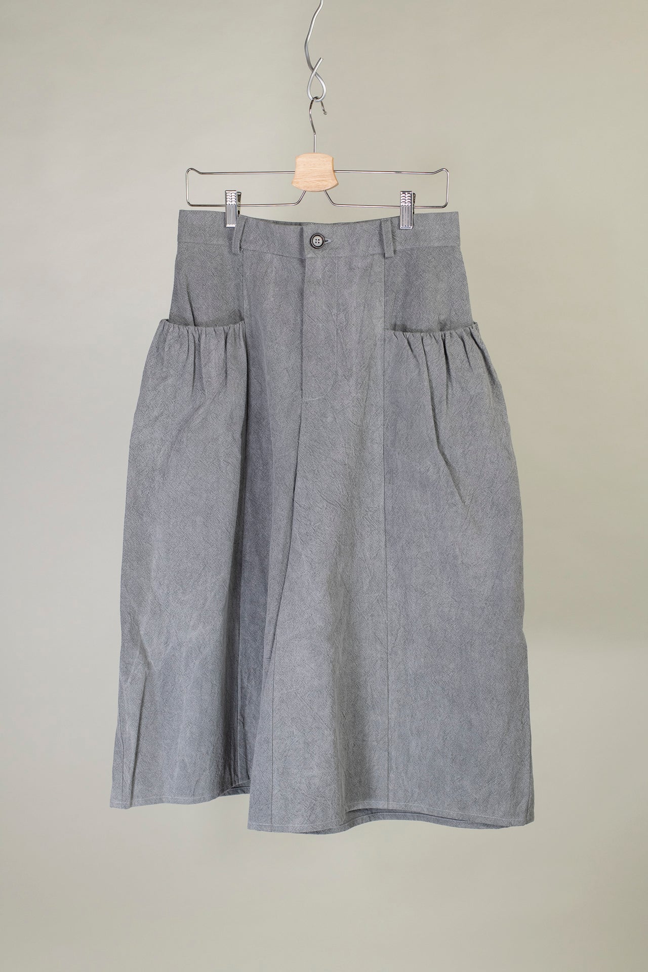 Gathered Wide Leg Culotte