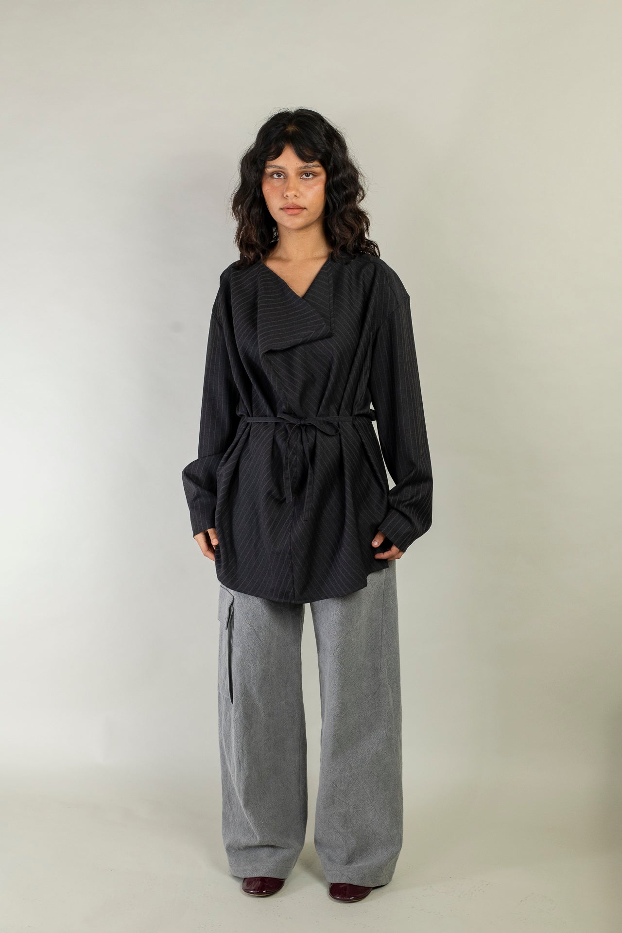 Drape Neck Shirt