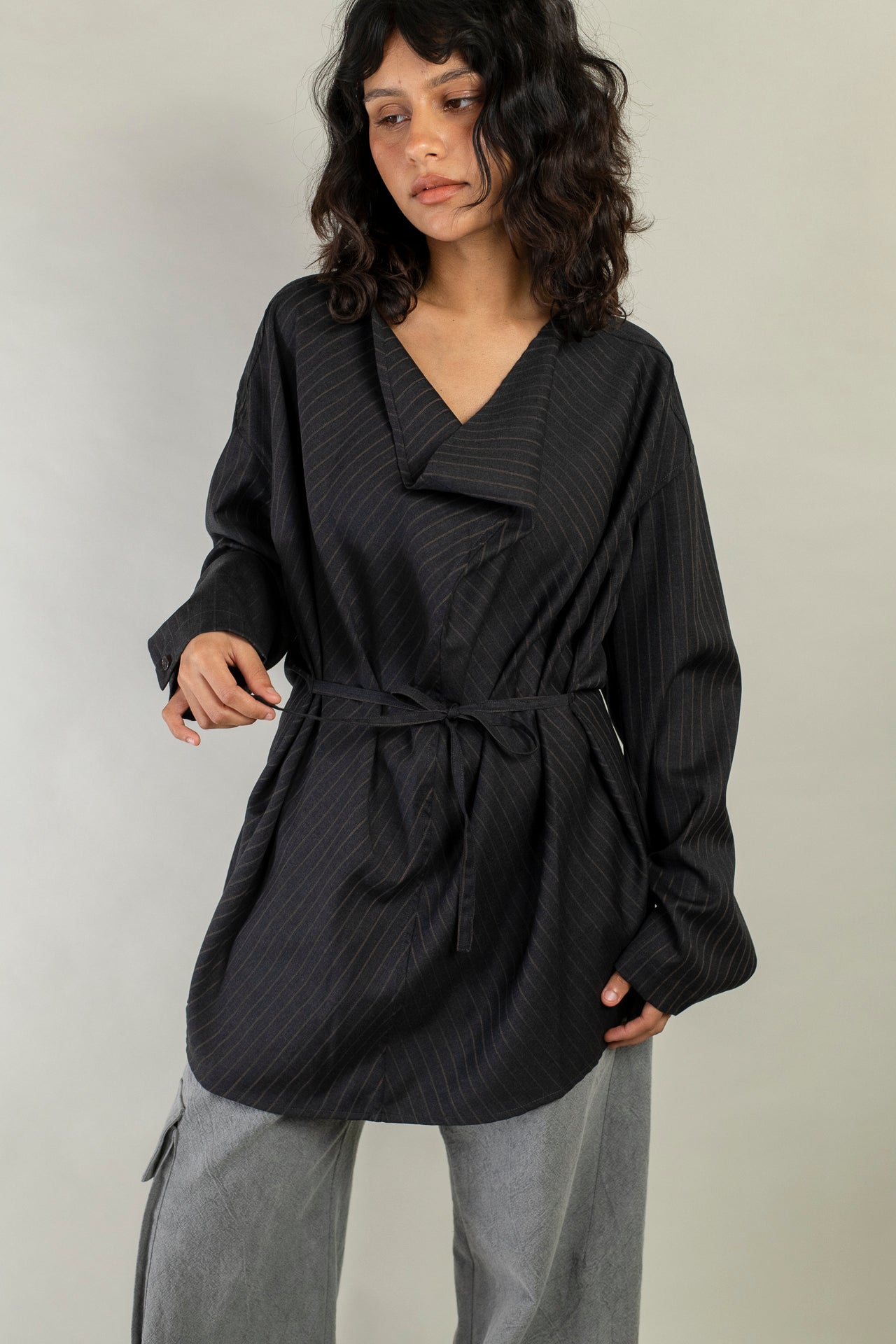 Drape Neck Shirt