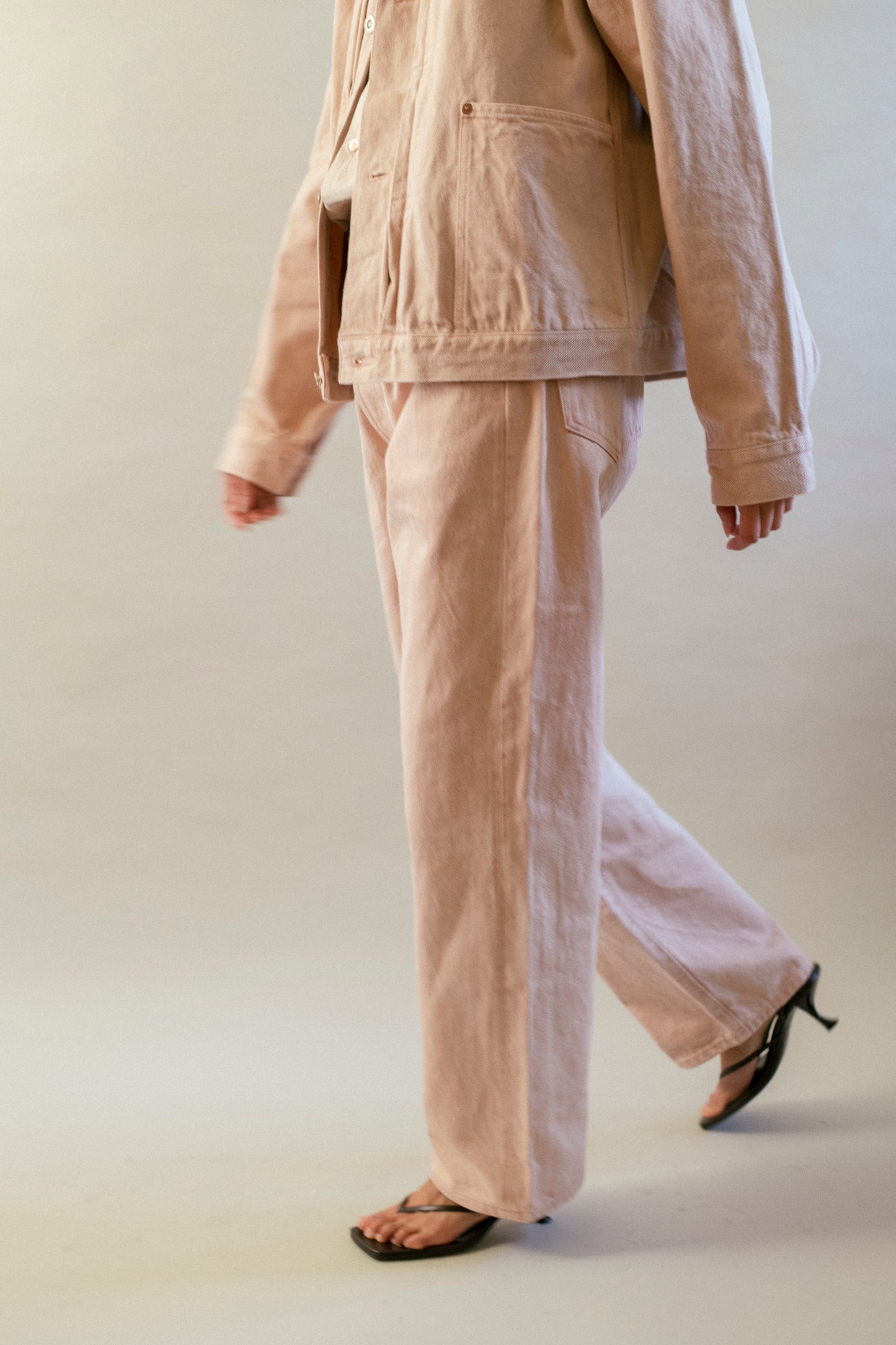 five pocket straight pants - natural dyes