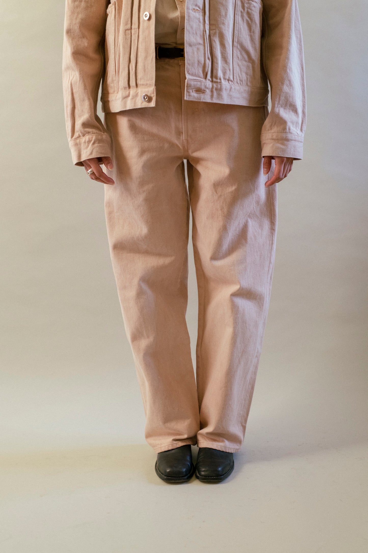 five pocket straight pants - natural dyes