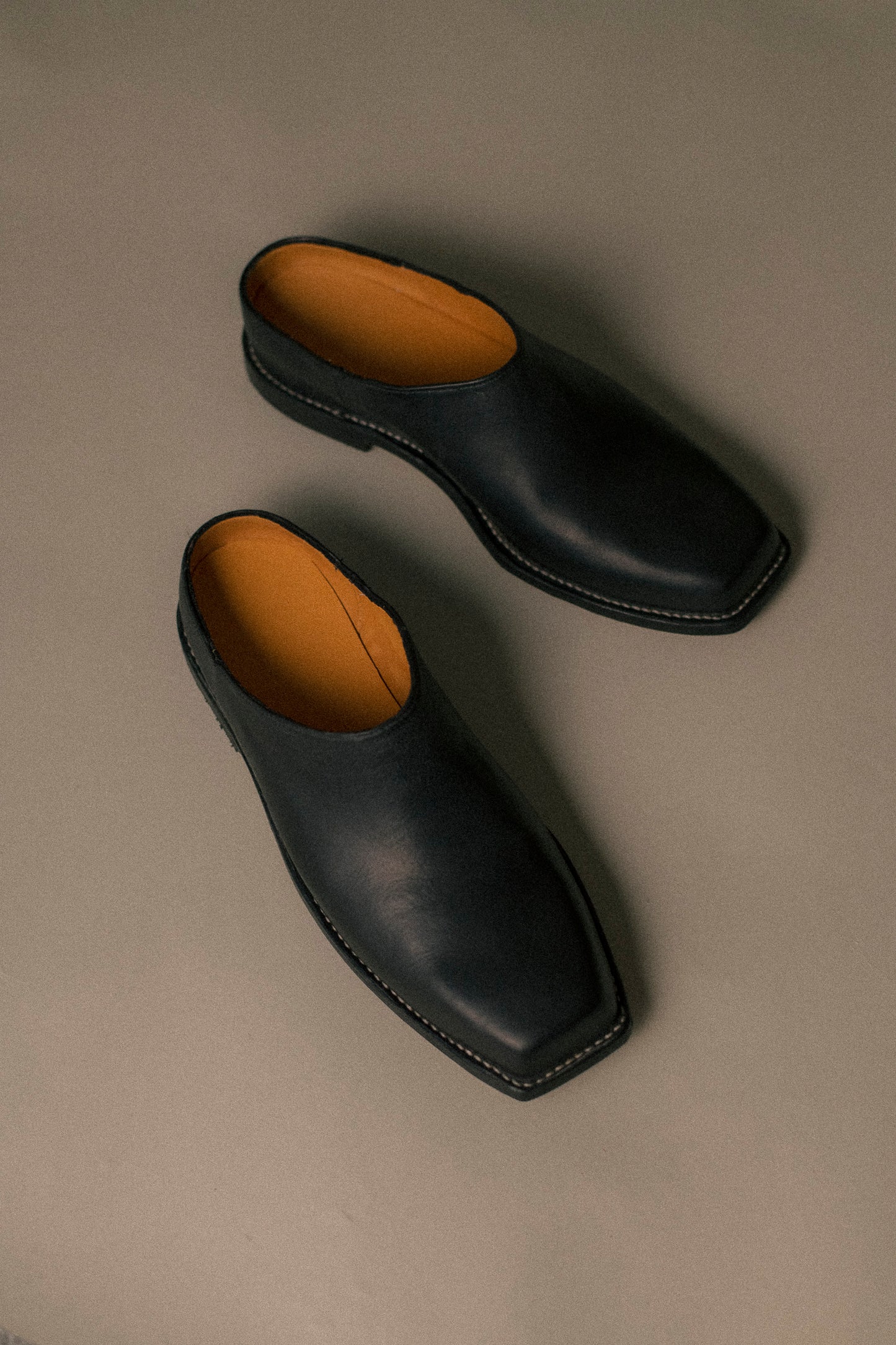 stitchdown mule - grays x Last Shoes