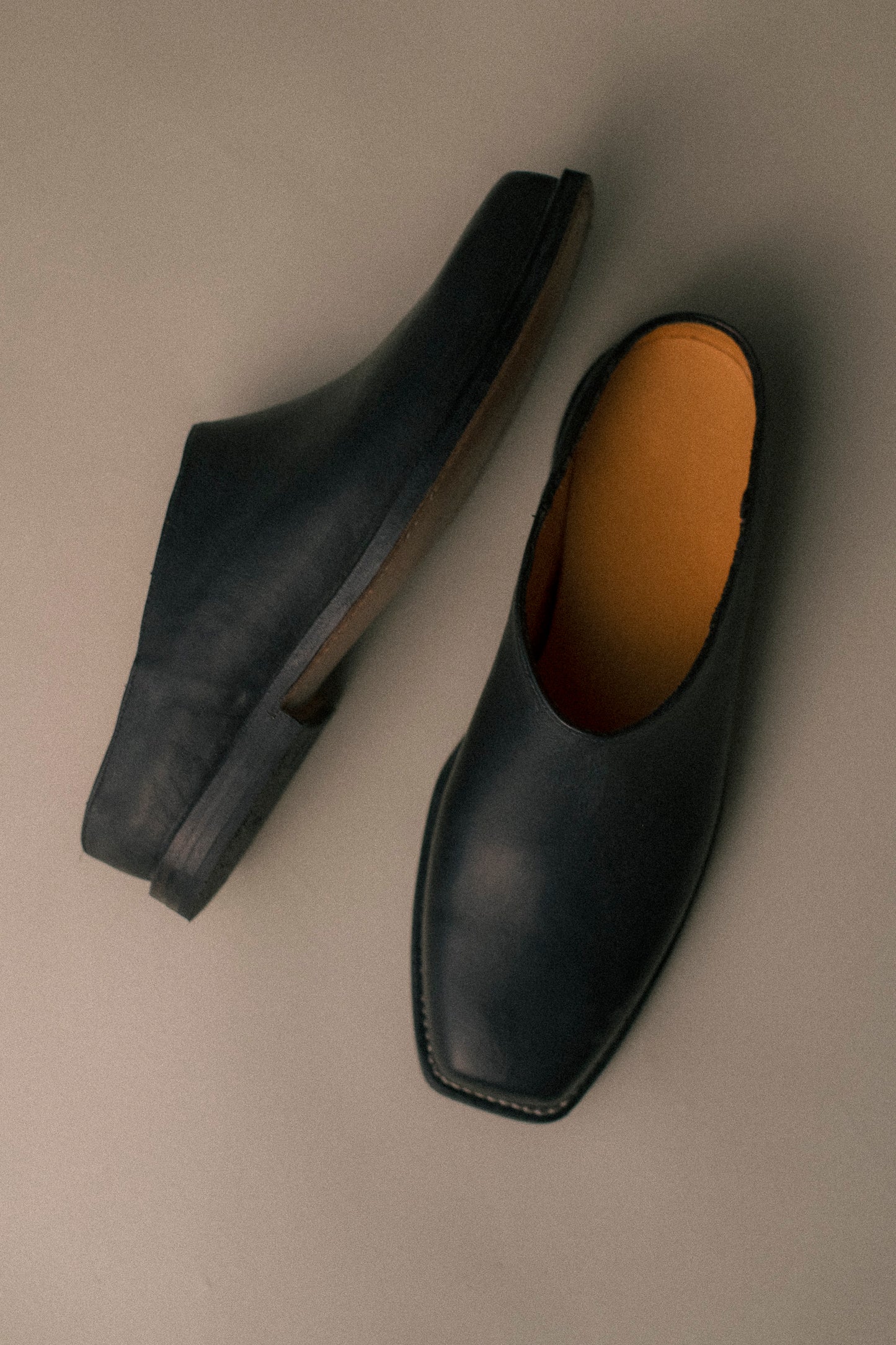 stitchdown mule - grays x Last Shoes