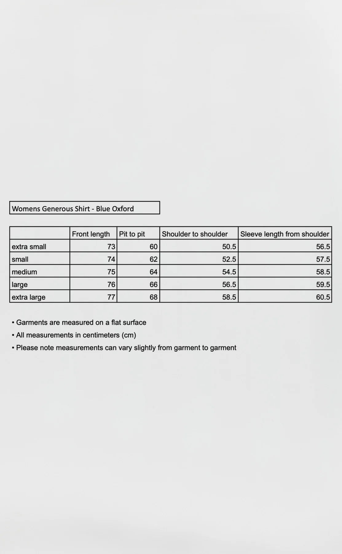 Generous Shirt - Women's