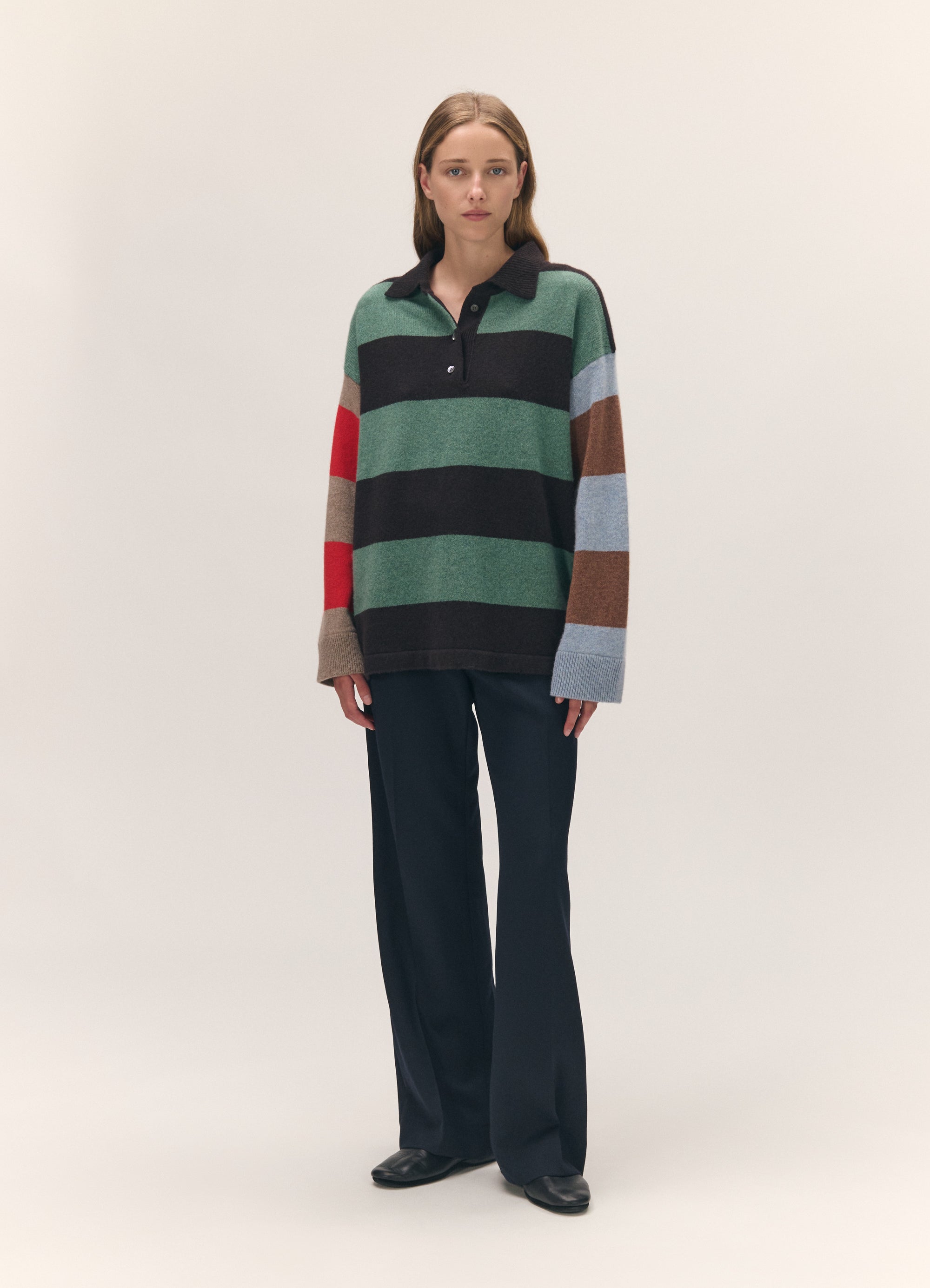Torin Polo Shirt in Multi Stripe