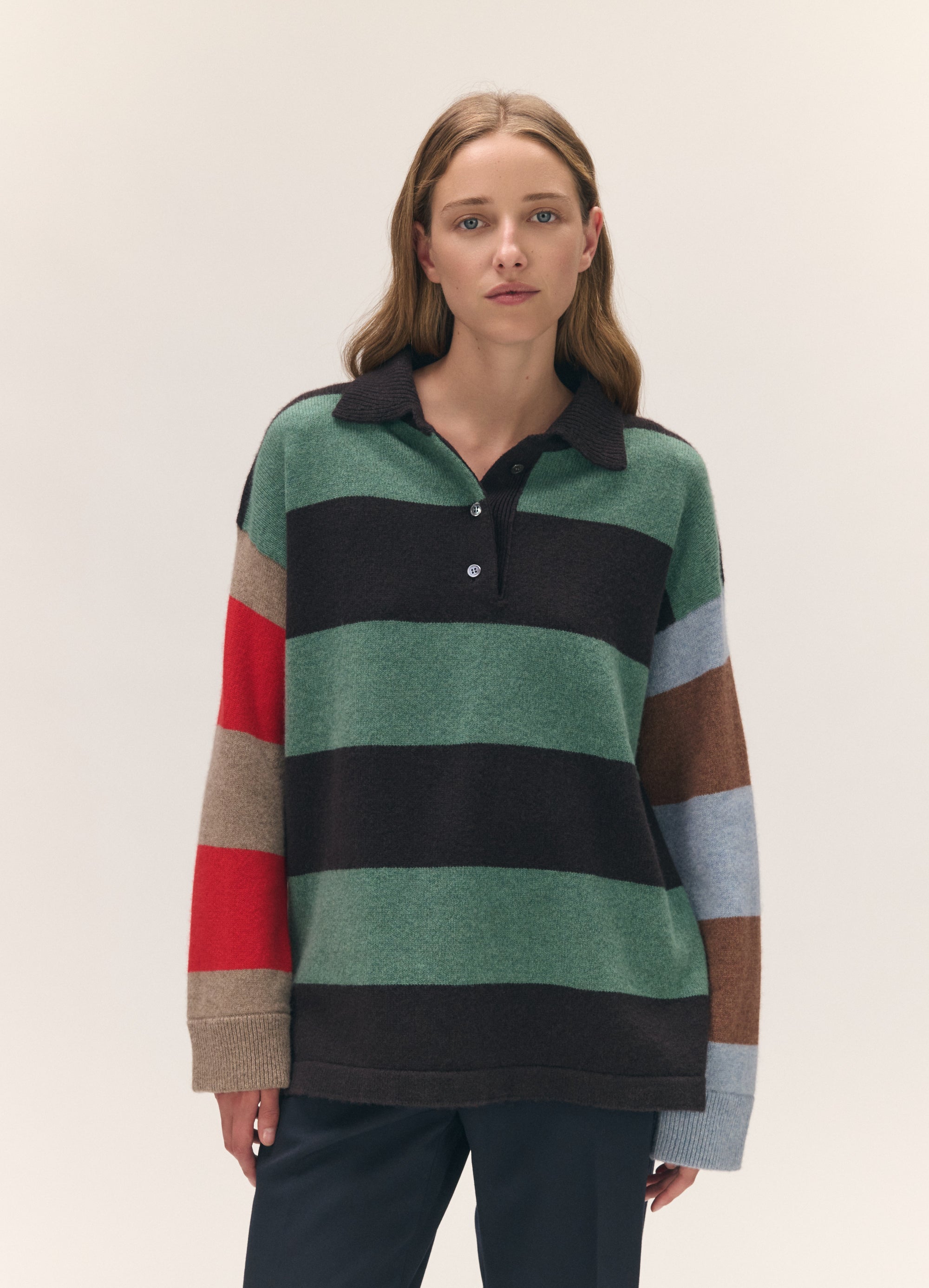 Torin Polo Shirt in Multi Stripe