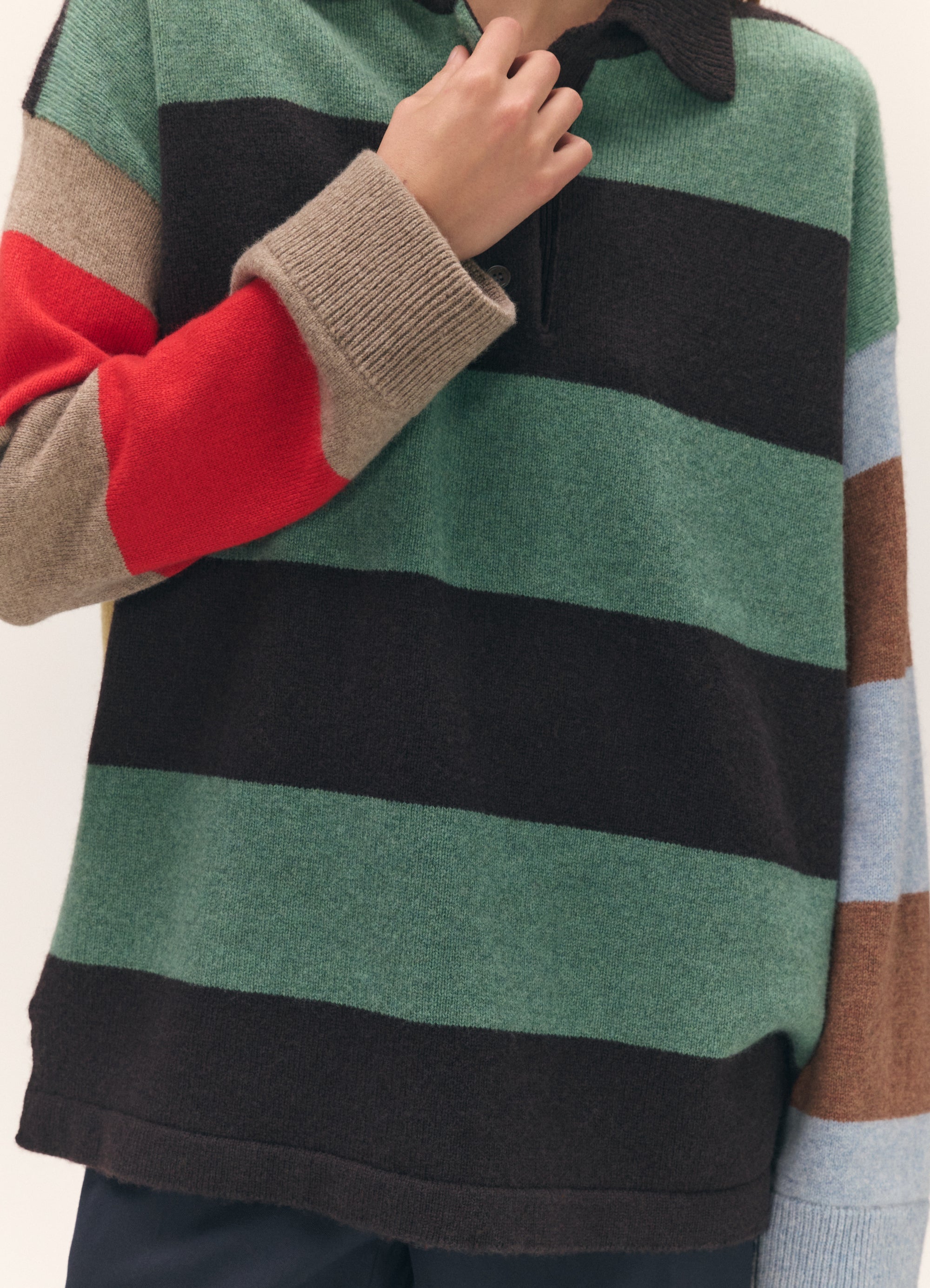 Torin Polo Shirt in Multi Stripe