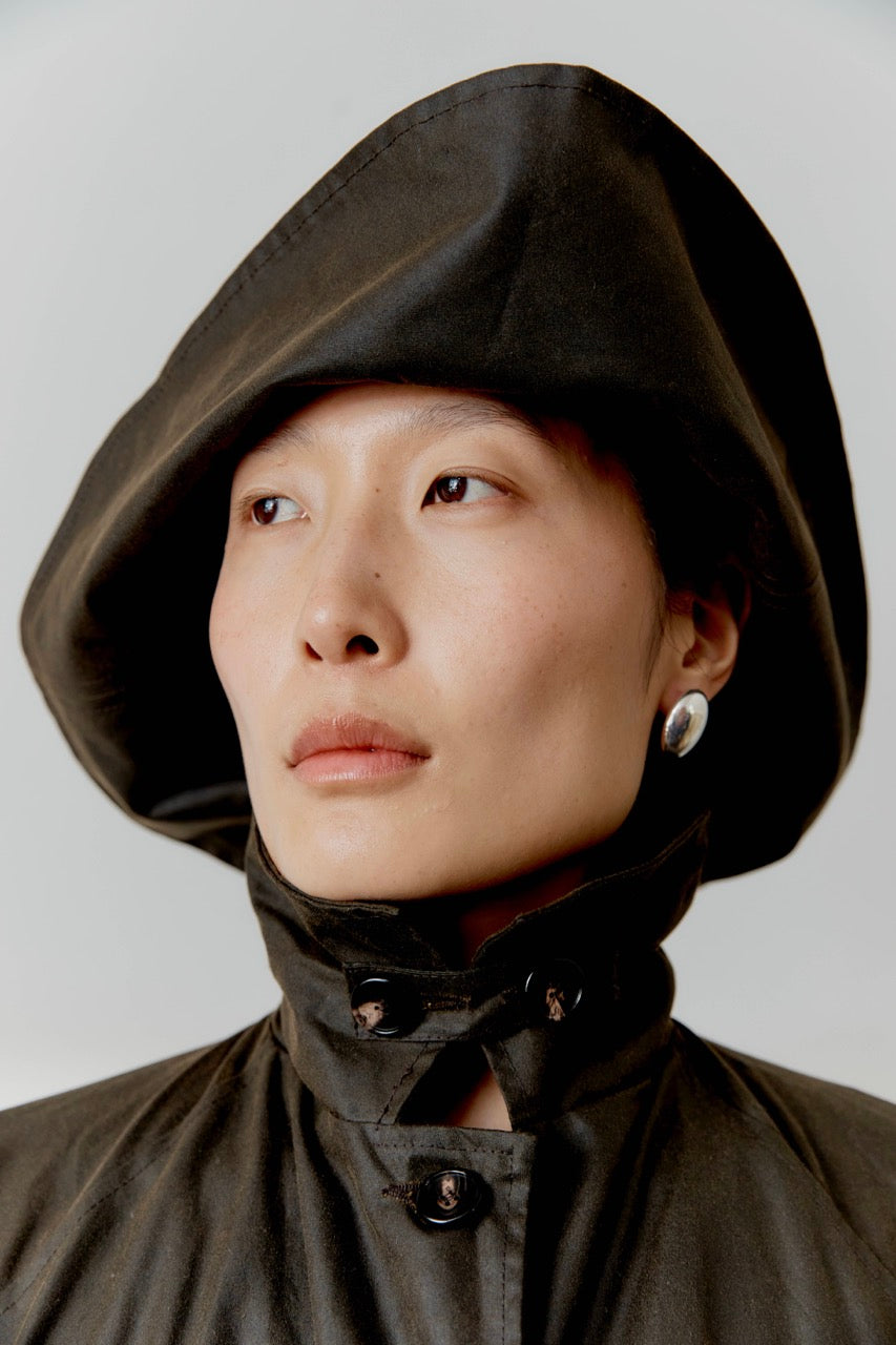 British Waxed Oilskin Belted Sun Hat