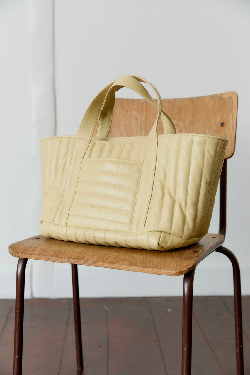 Quilted Nappa Mini Tote Bag with Coin Purse