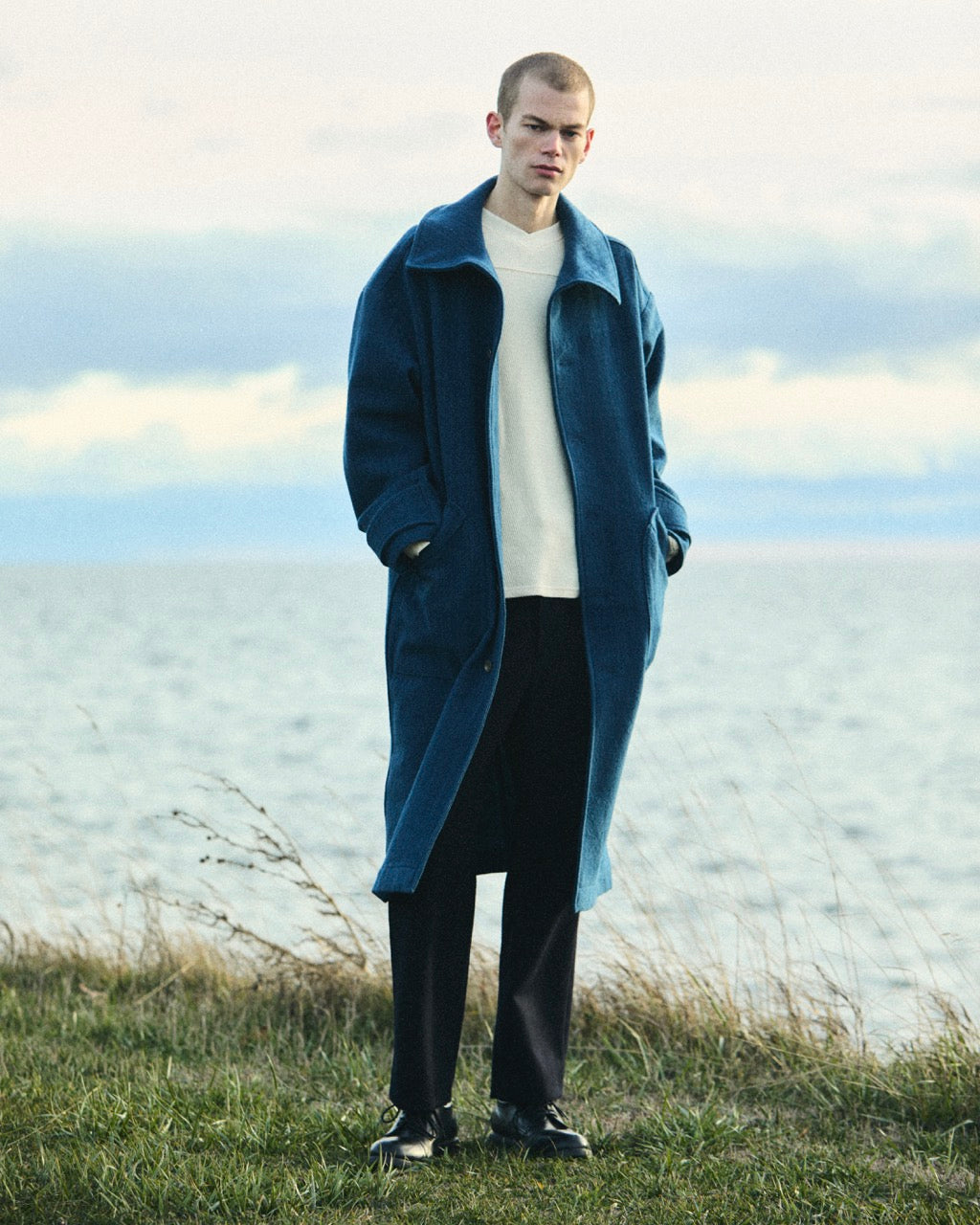 High Neck Coat - Ontario Wool – grays