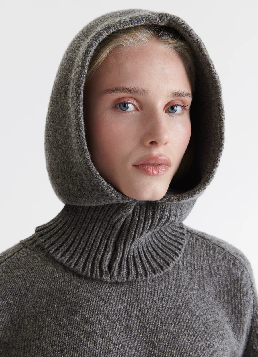 Hand Knit Hood
