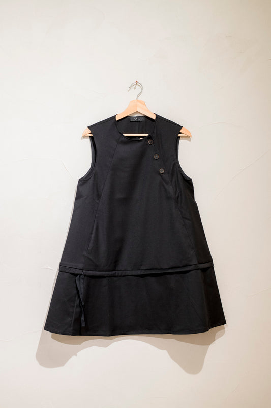 low waist cinch dress - short