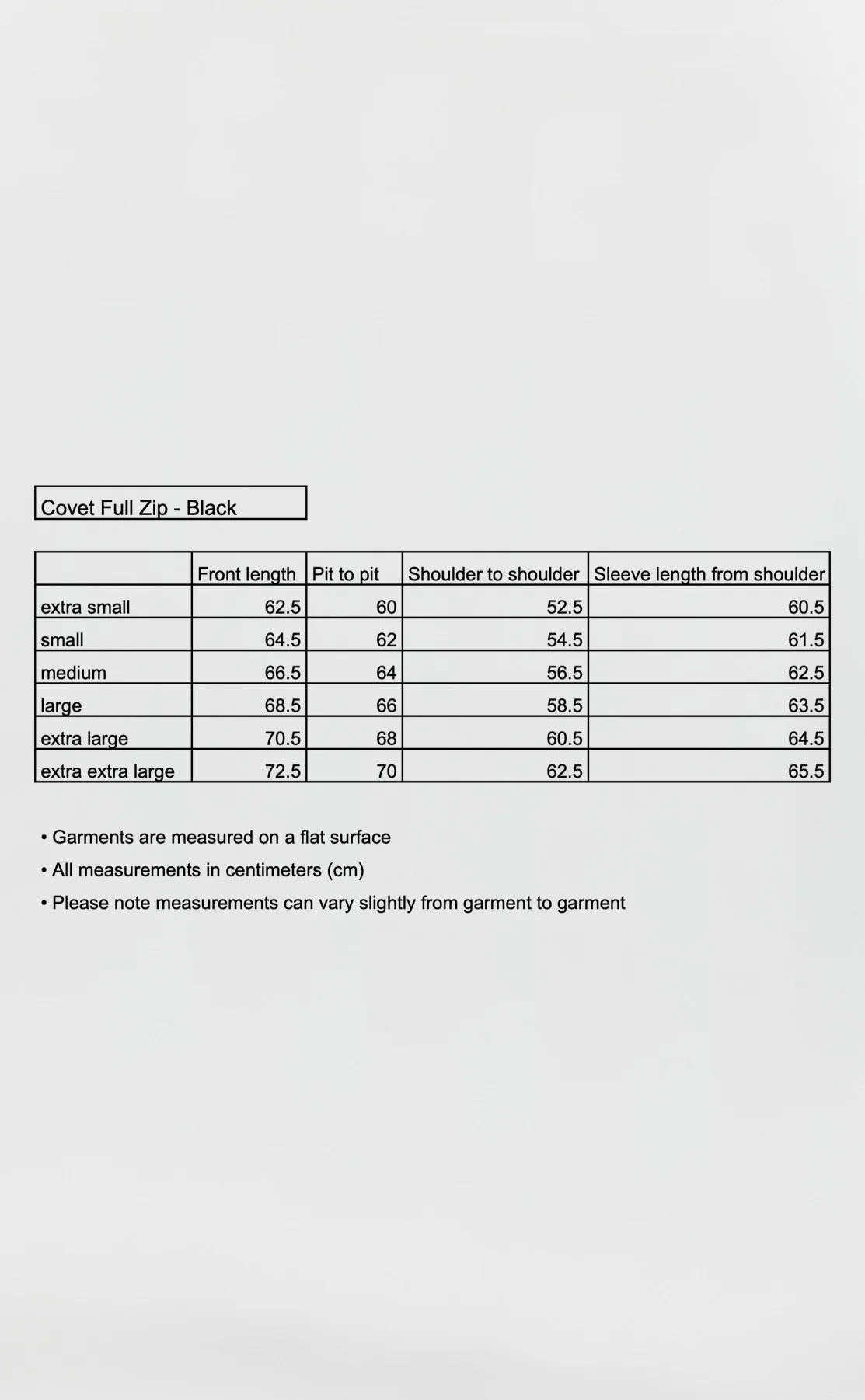 Size Guide