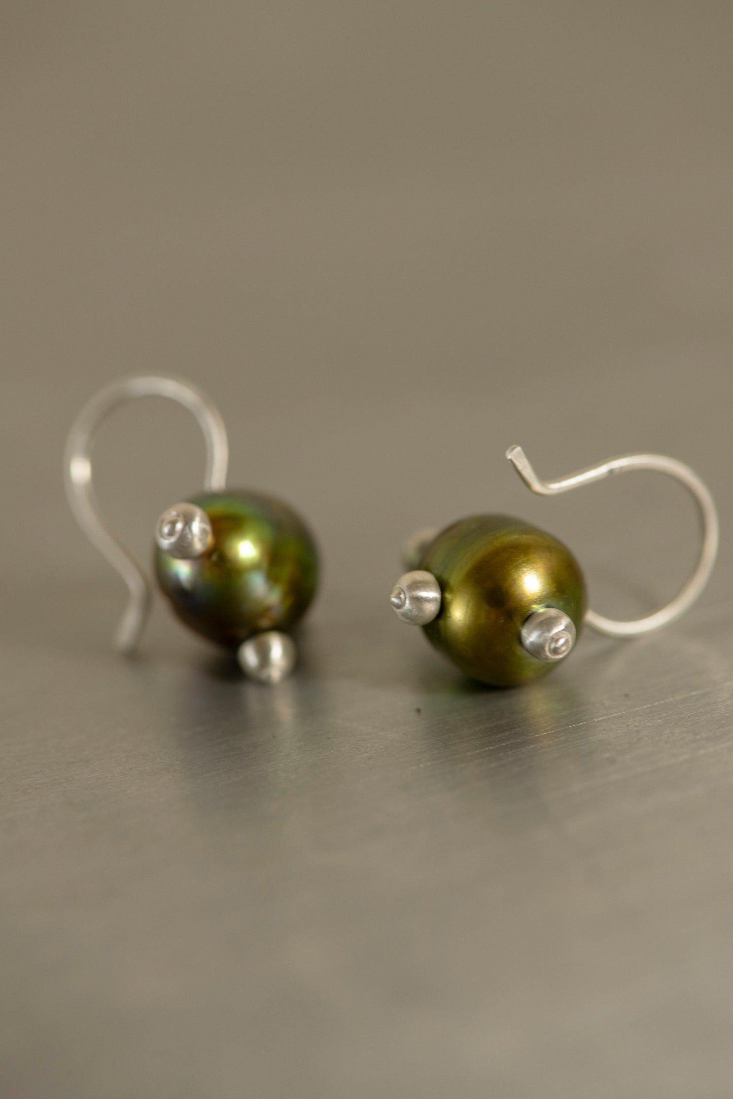 pin cushion pearl earrings