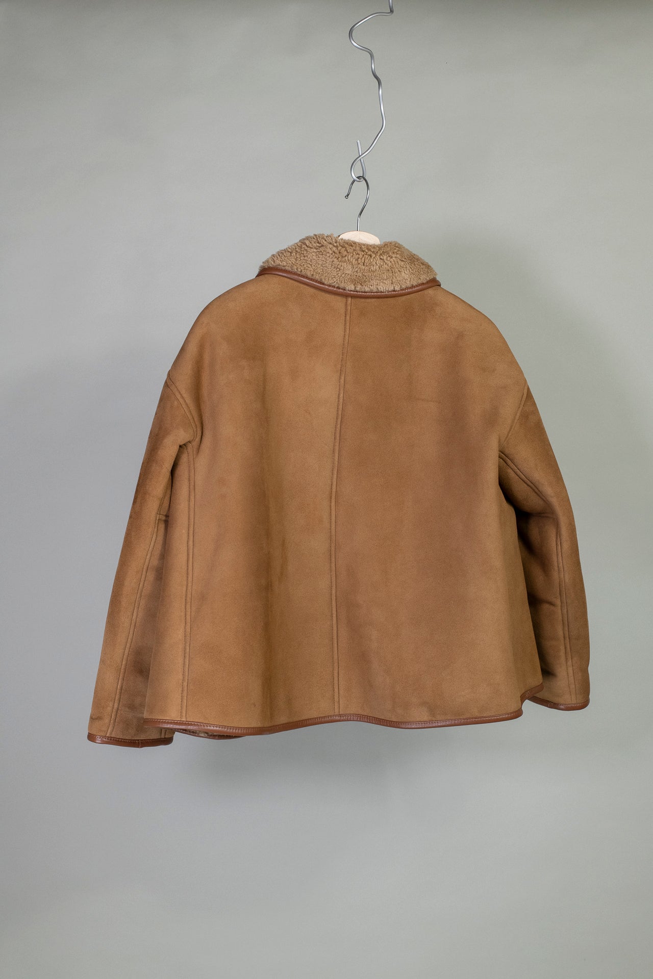 Suede Back Curly Hair Avis Jacket