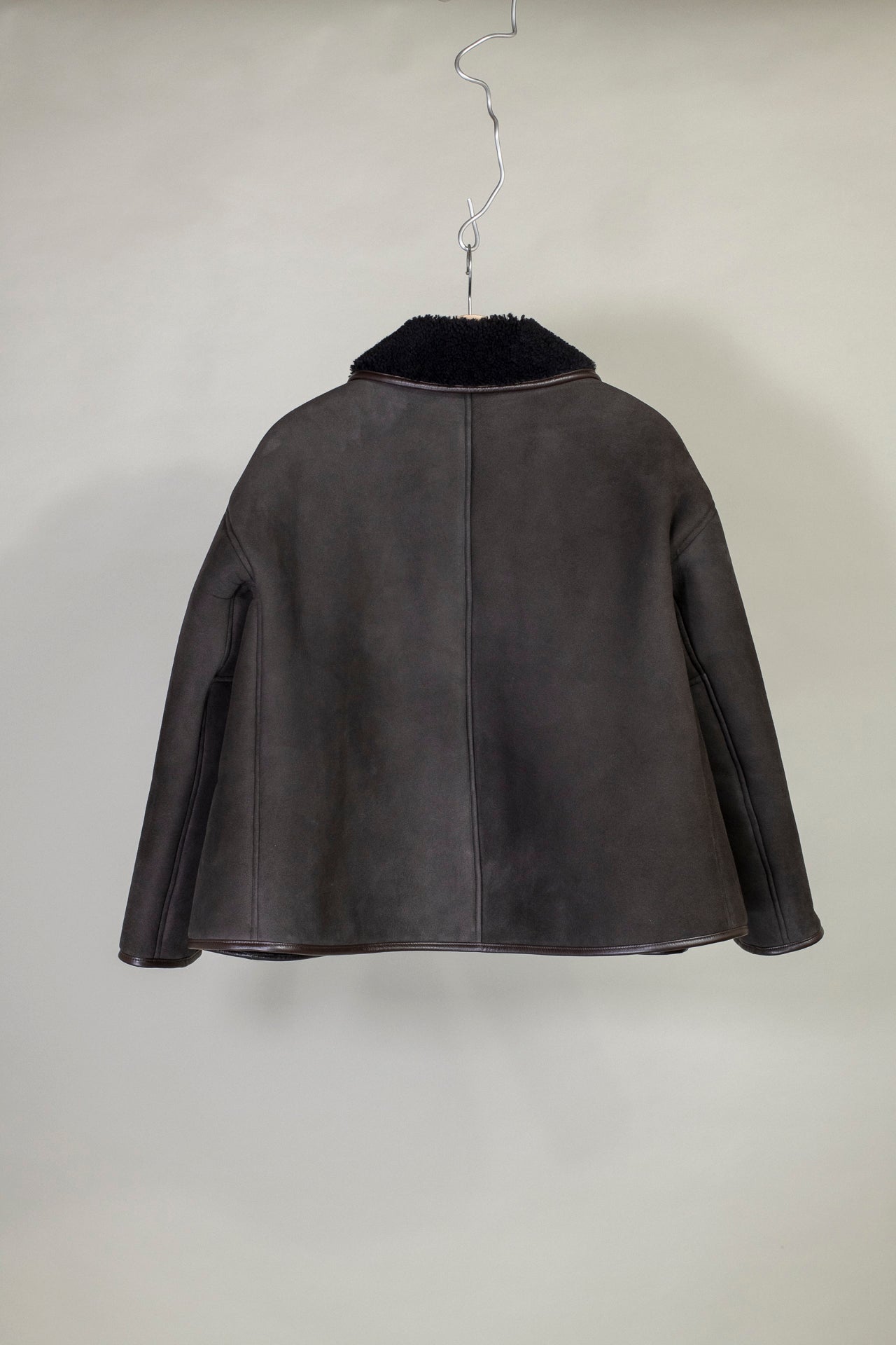 Suede Back Curly Hair Avis Jacket