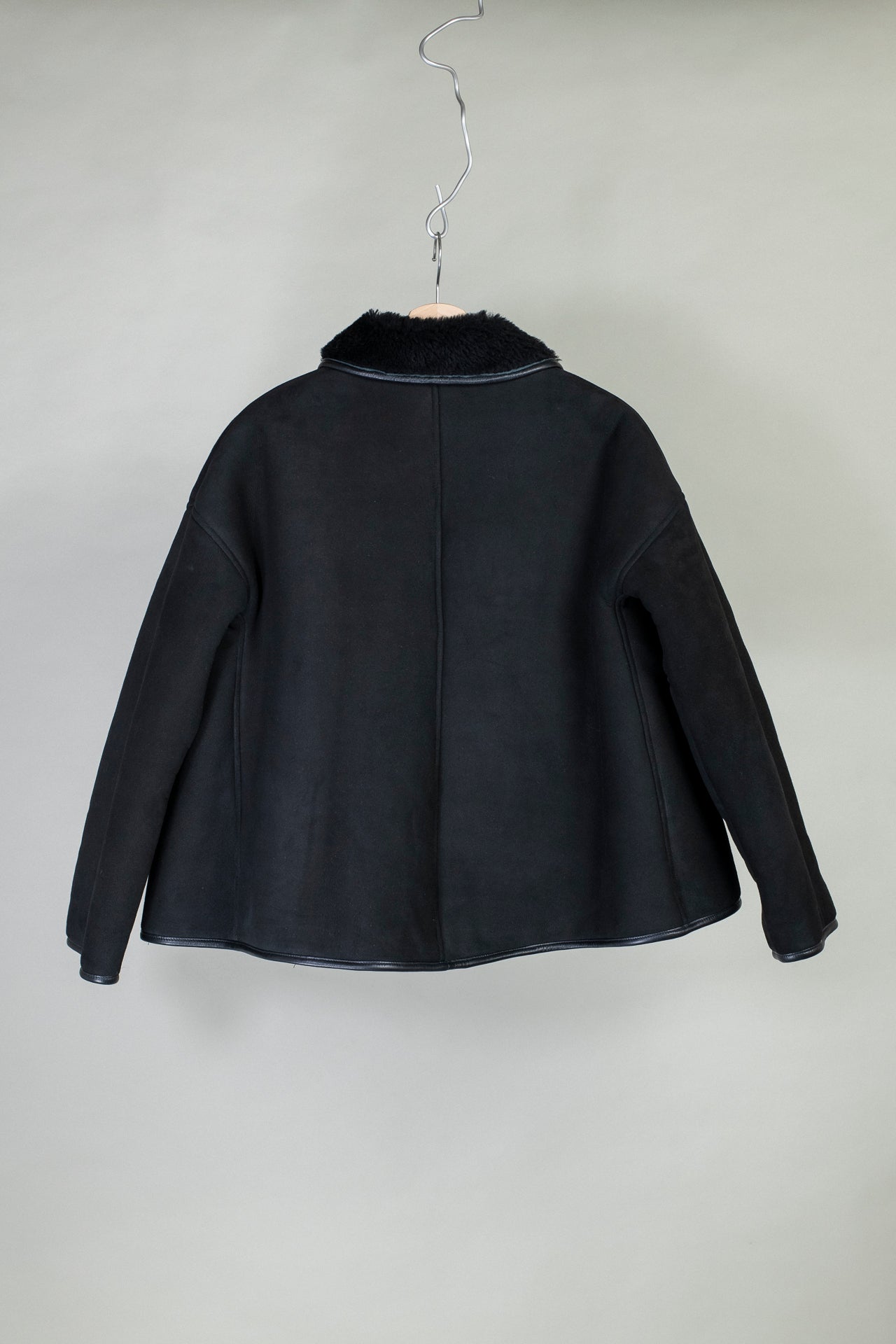 Suede Back Curly Hair Avis Jacket