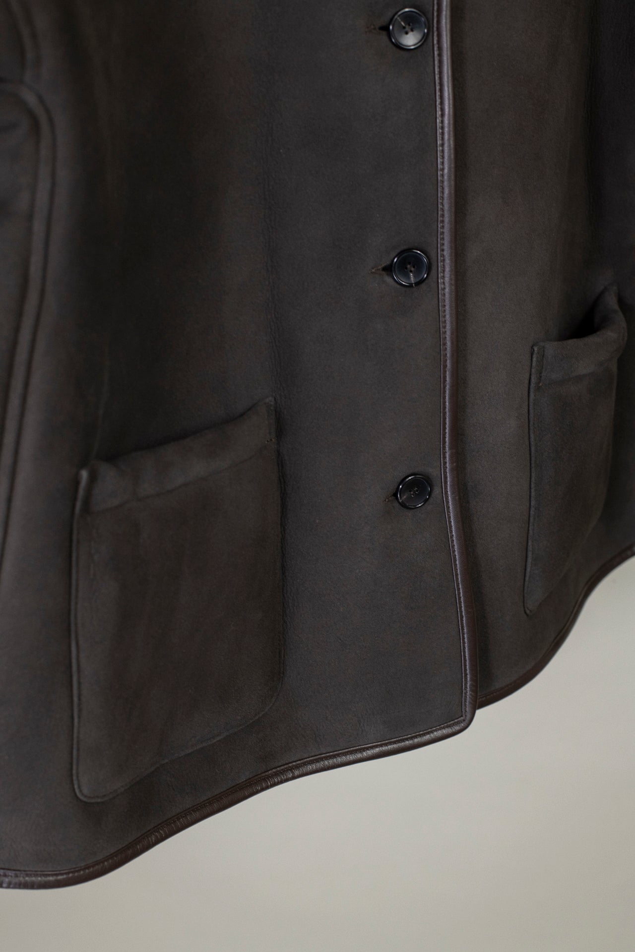 Suede Back Curly Hair Avis Jacket
