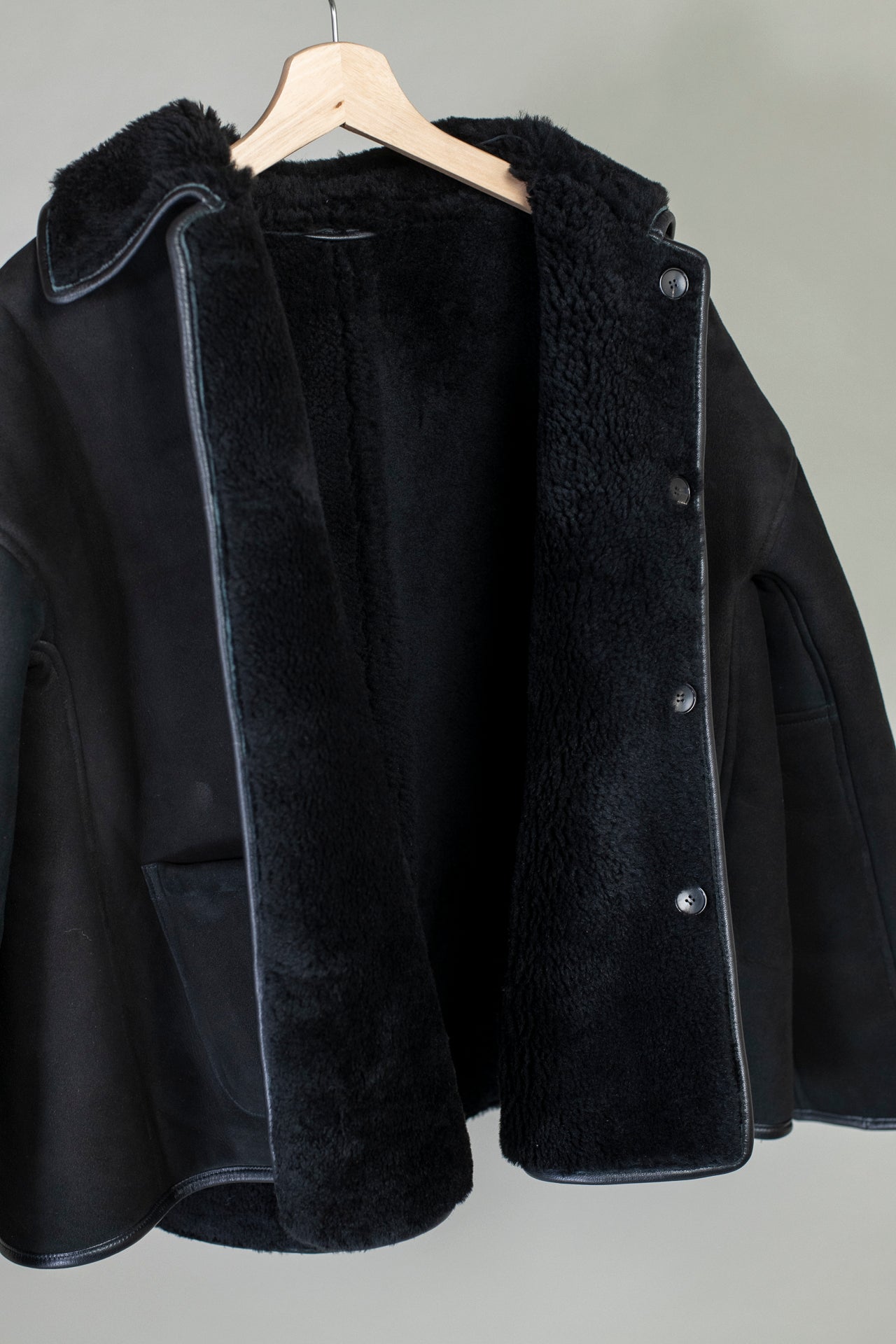 Suede Back Curly Hair Avis Jacket