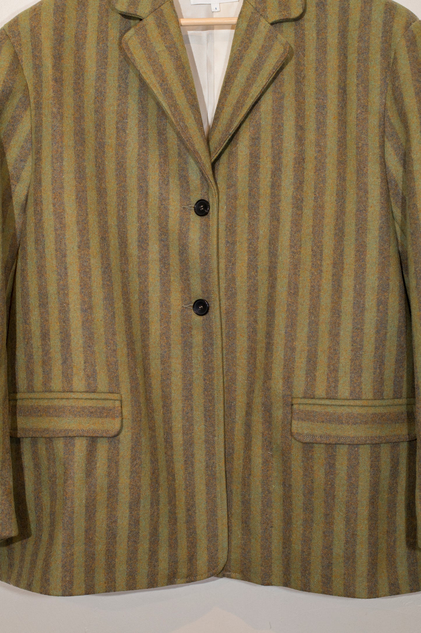 Portuguese Striped Wool Andie Blazer