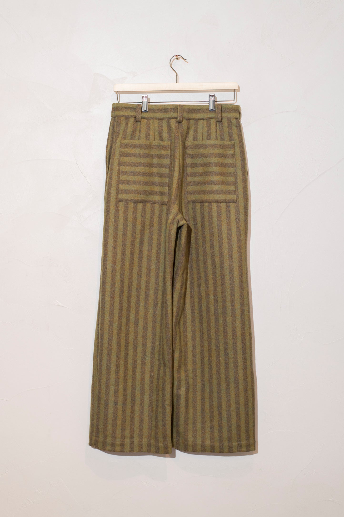 portuguese striped wool georgia trouser