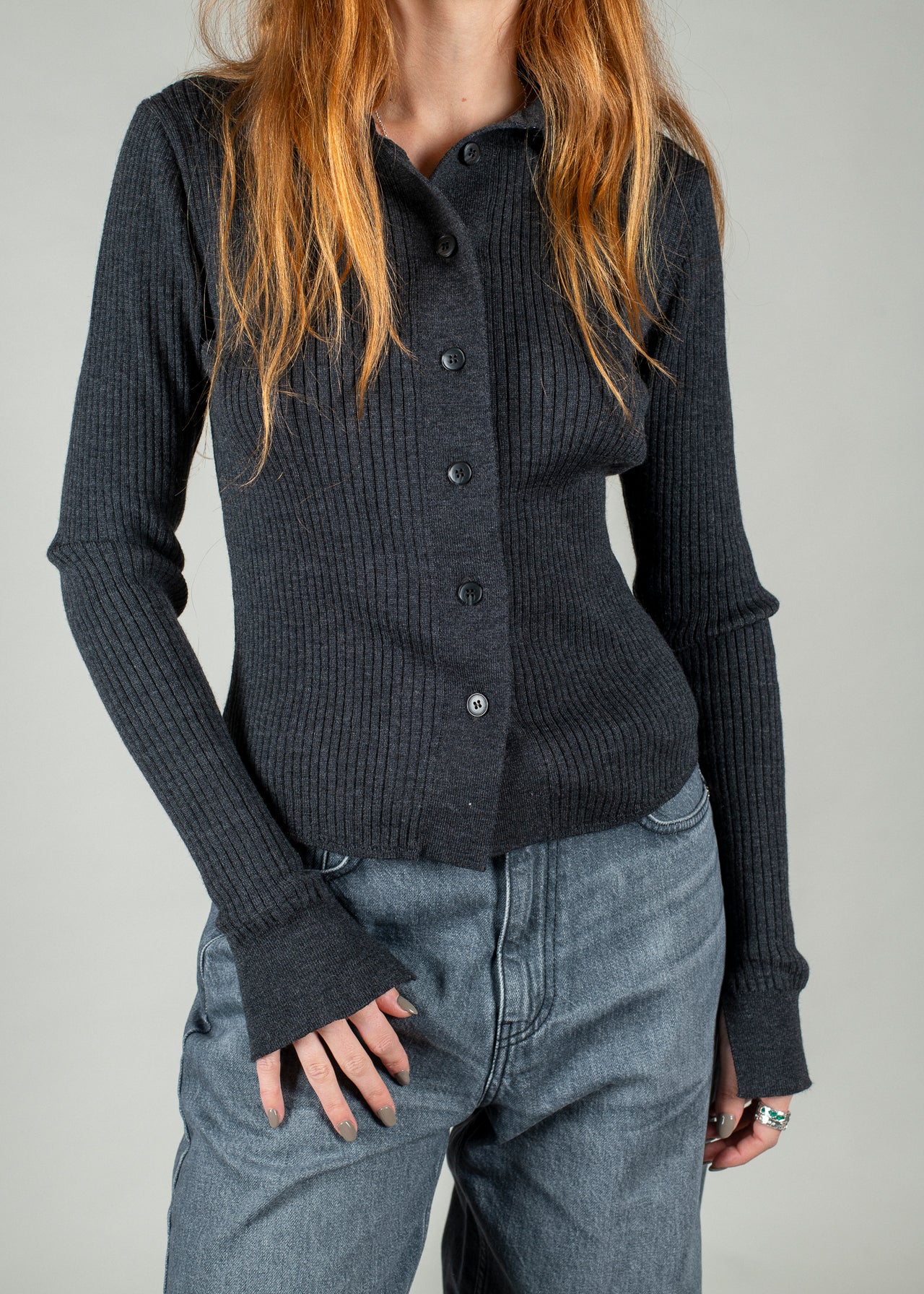 Knitted Rib Shirt