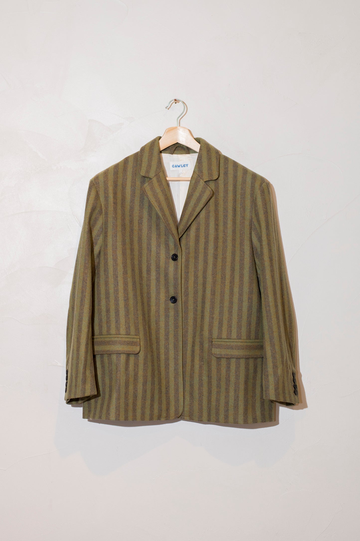 Portuguese Striped Wool Andie Blazer