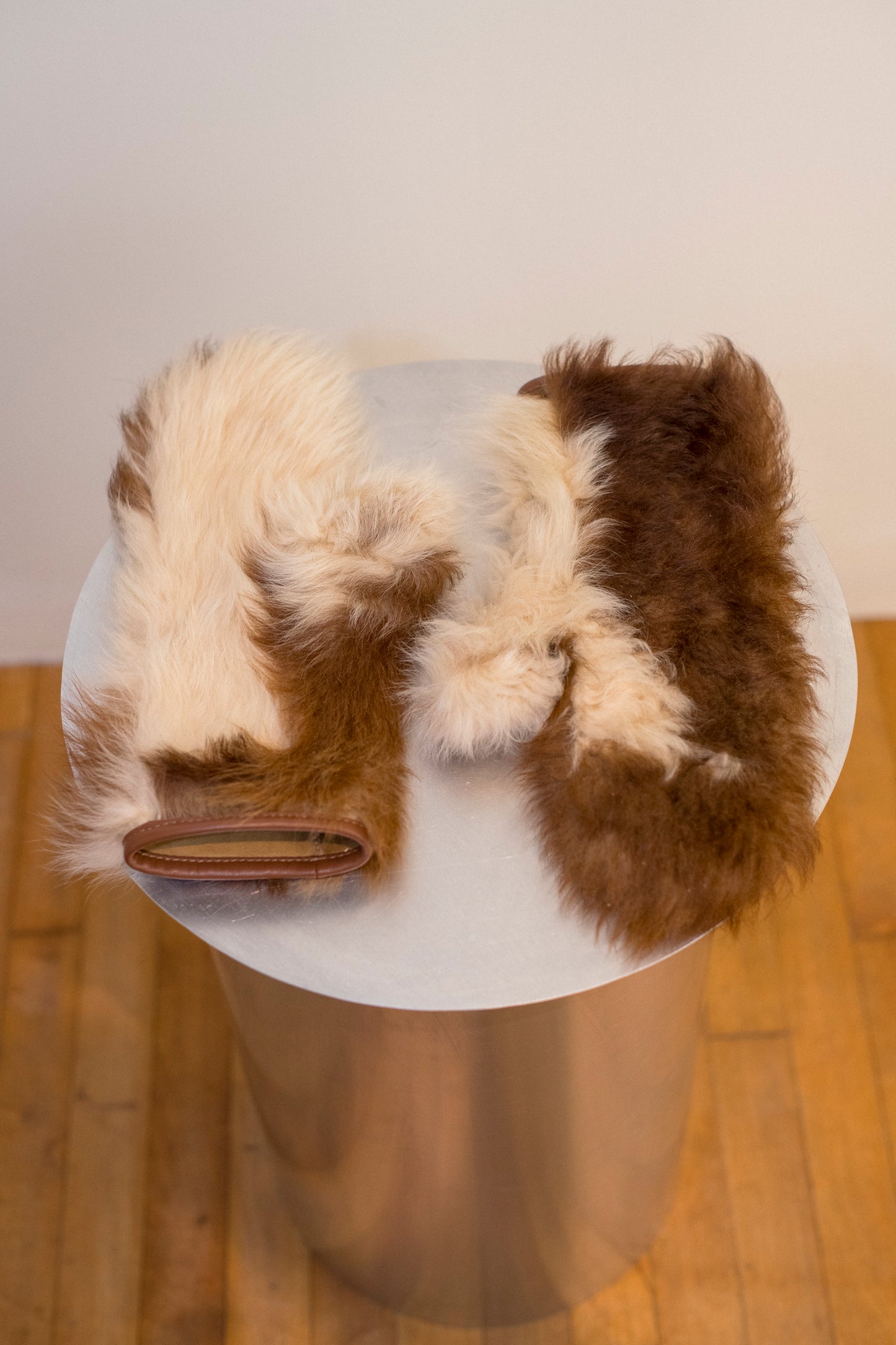 cow sheepskin mittens