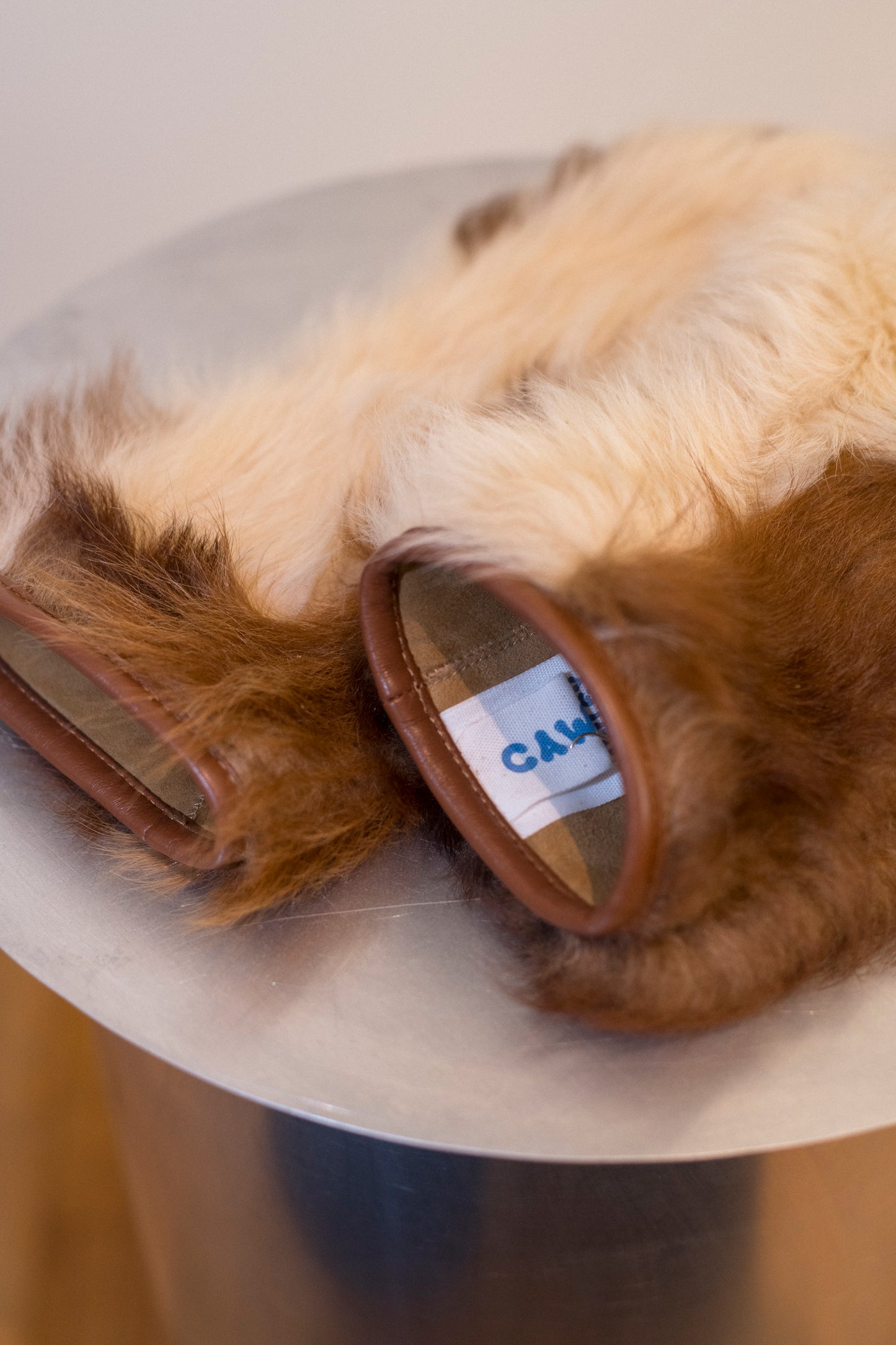 cow sheepskin mittens