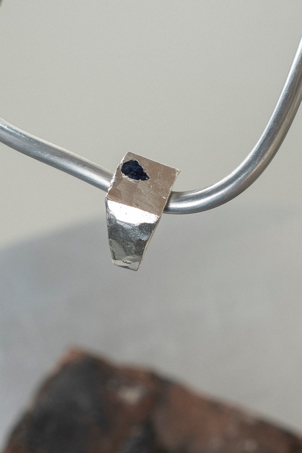Una Square Sapphire Signet -Ring