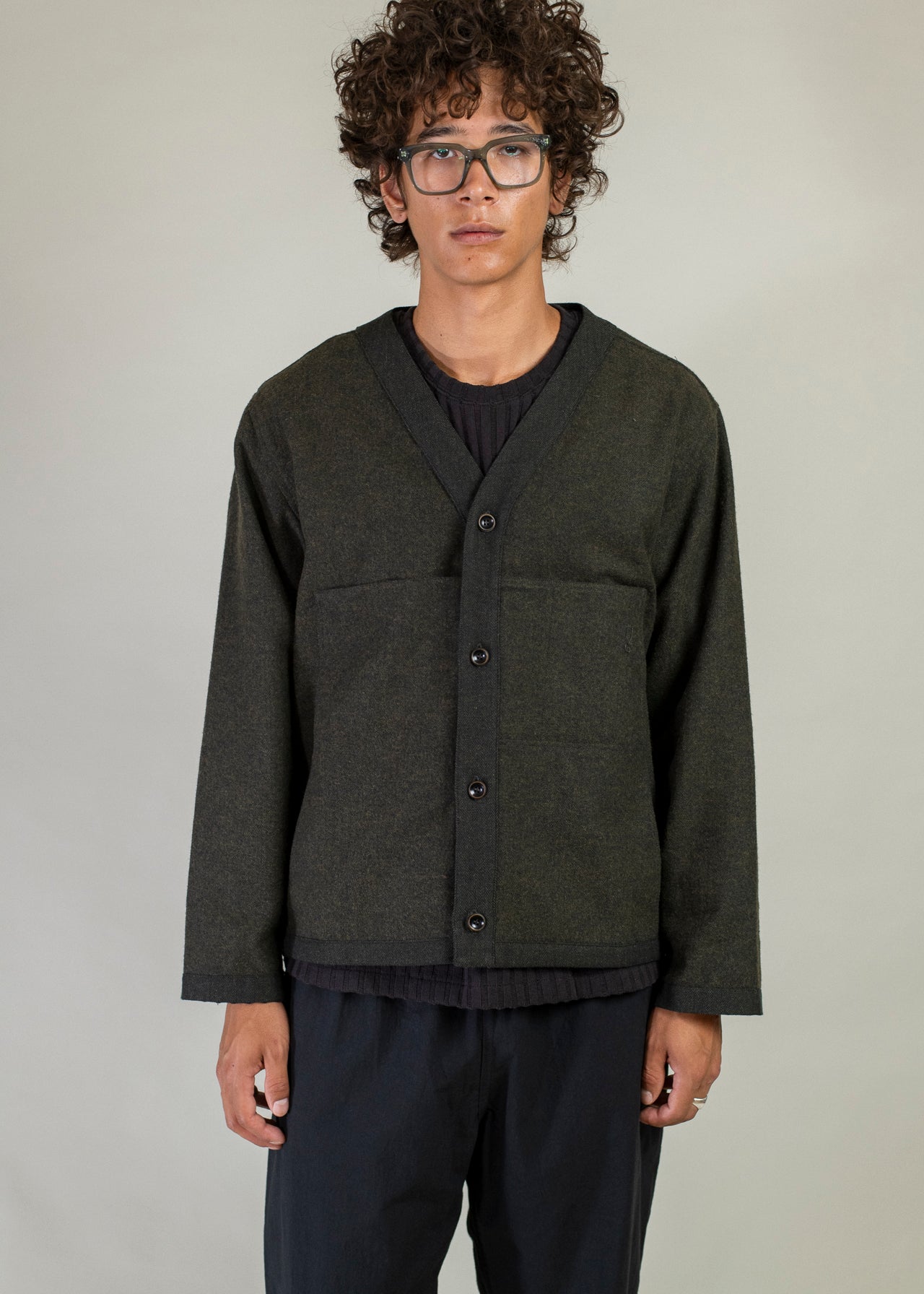 V-Neck Utility Cardigan