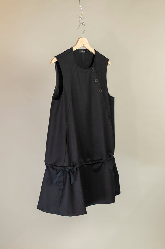 low waist cinch dress - short