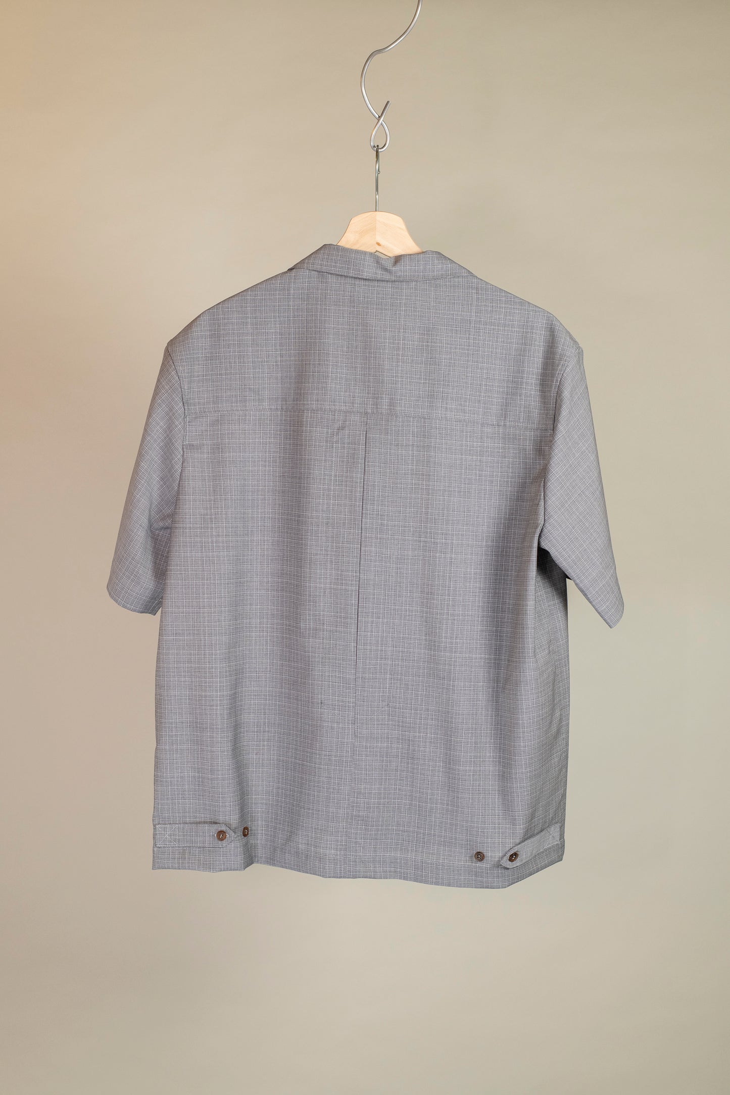 uniform shirt wool linen plaid