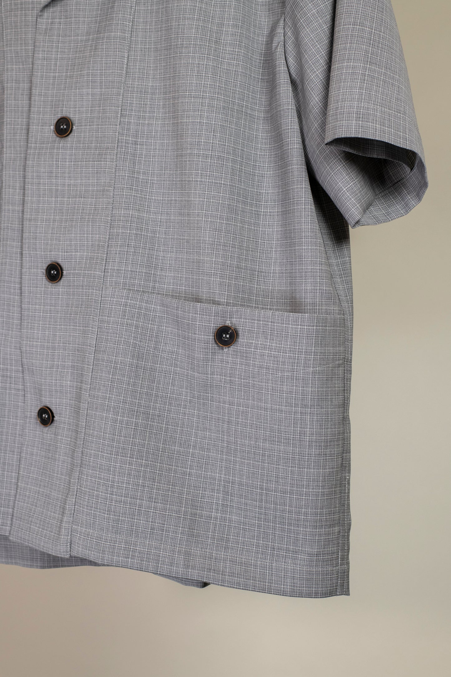 uniform shirt wool linen plaid