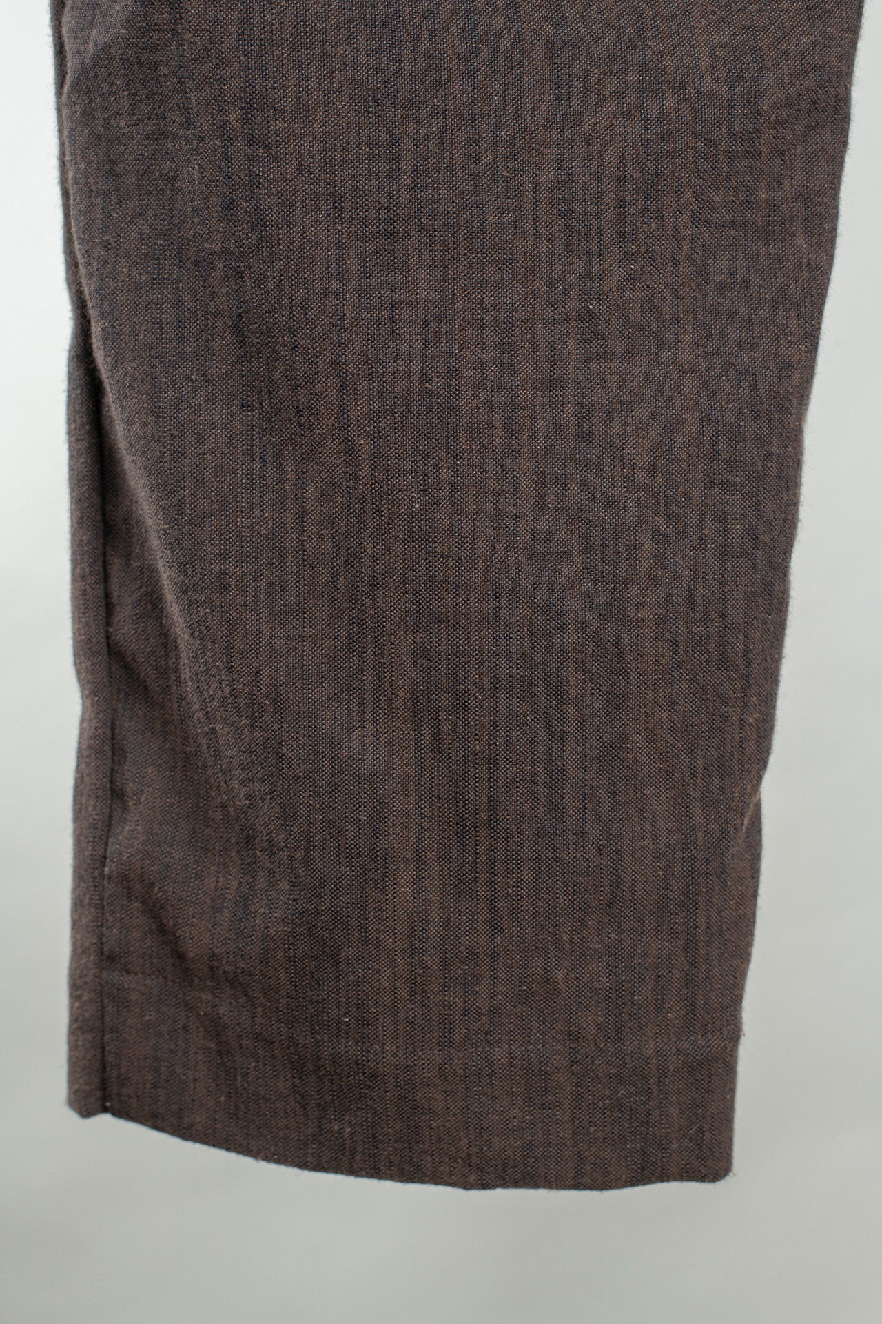 Cafe Pant - Brown Slub Cotton