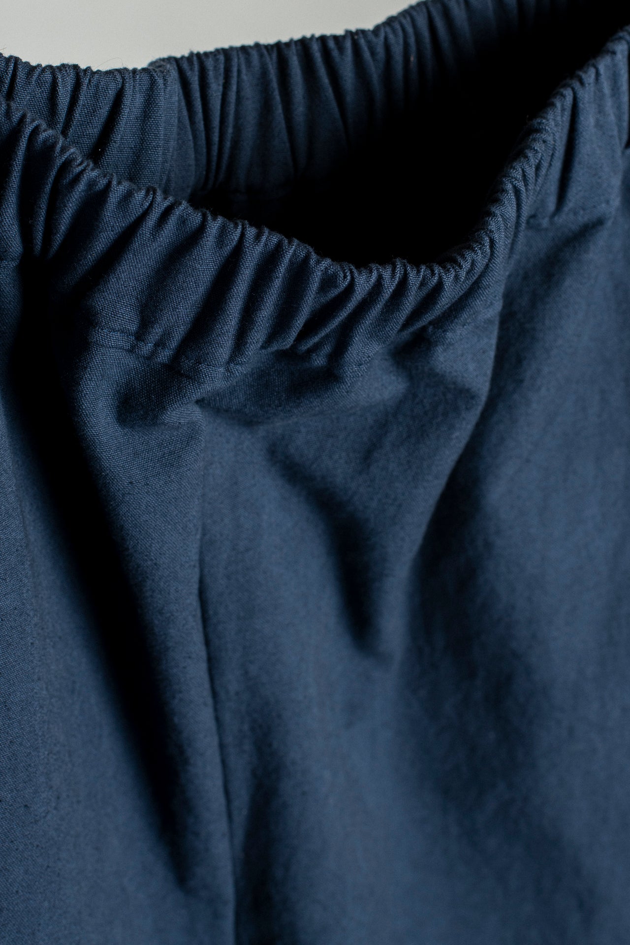 Cafe Pant - Navy Cotton Linen Canvas