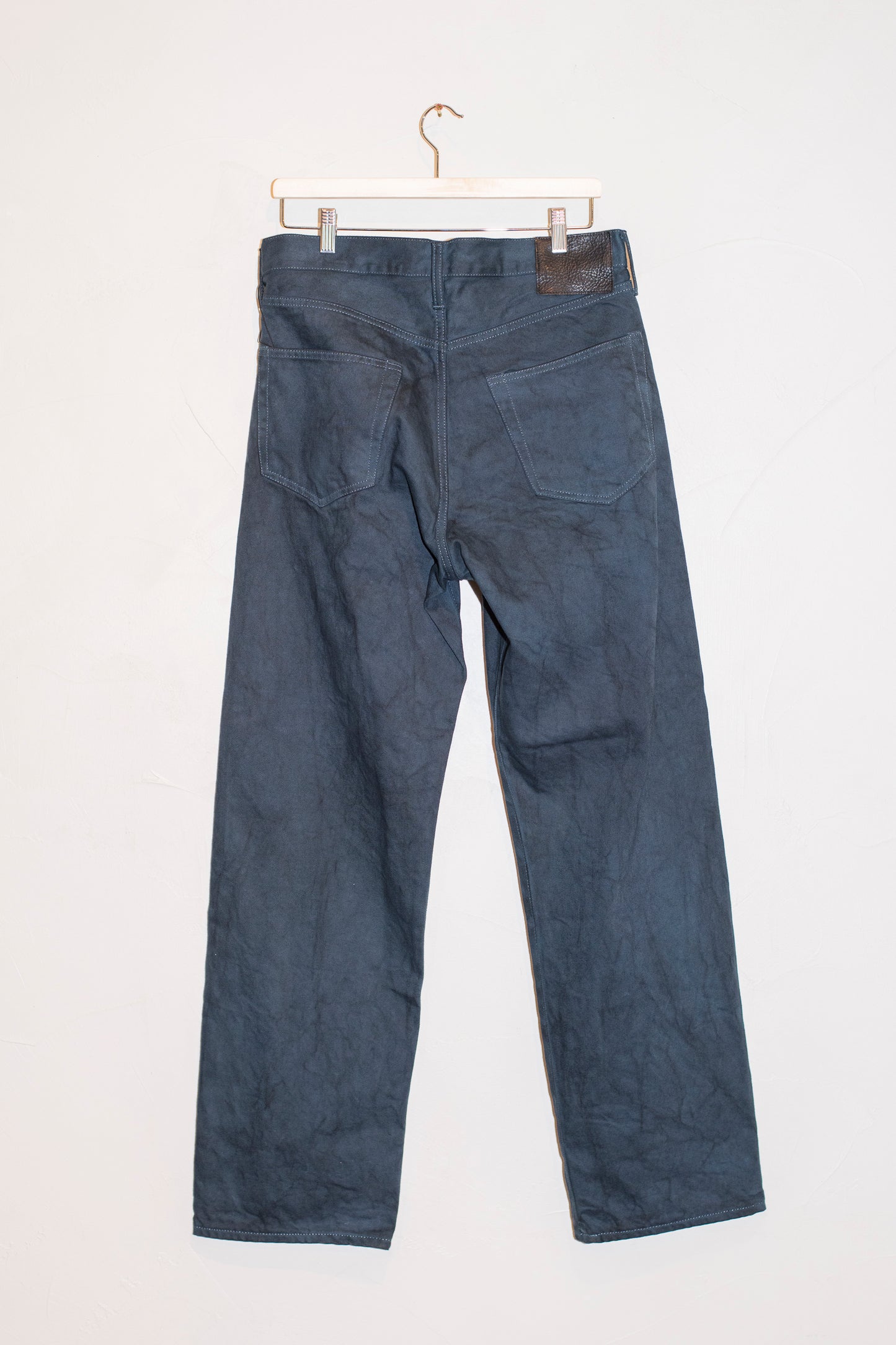 denim straight pants